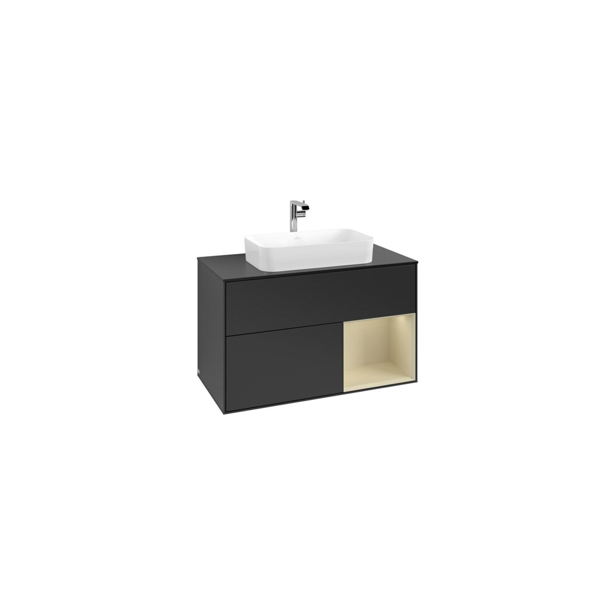 V&B Waschtischunterschrank Abdeckplatte Bla M Finion 100X60,3Cm, Rg Re Si Gr M Lac, Bla M Lac ; Villeroy & Boch (F252HJPD)