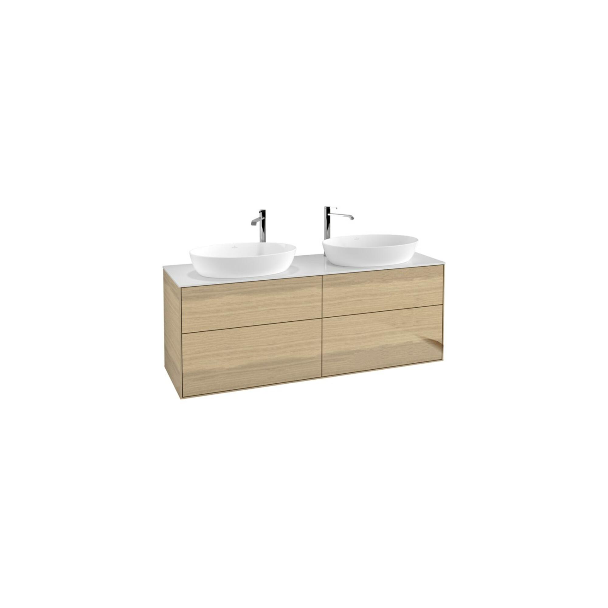 V&B Waschtischunterschrank Wandbeleuchtung Finion 160X60Cm, Abd.-Pl. Wh. Matt, Oak Veneer ; Villeroy & Boch (G96100PC)