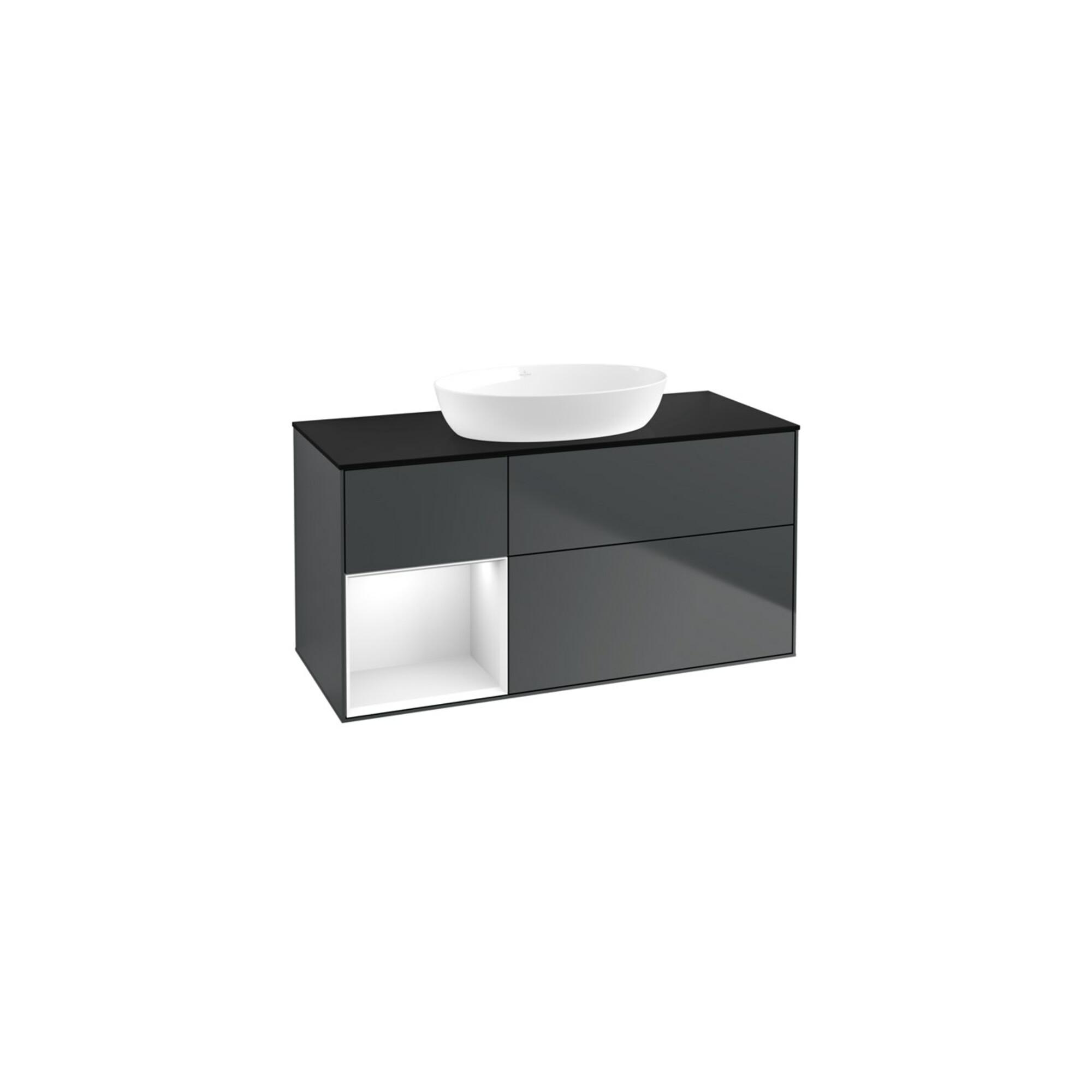 V&B Waschtischunterschrank Wandbeleuchtung Finion 120Cm, Pl B M, Rg G W Lac, Md Bl. M Lac ; Villeroy & Boch (GA62GFHG)