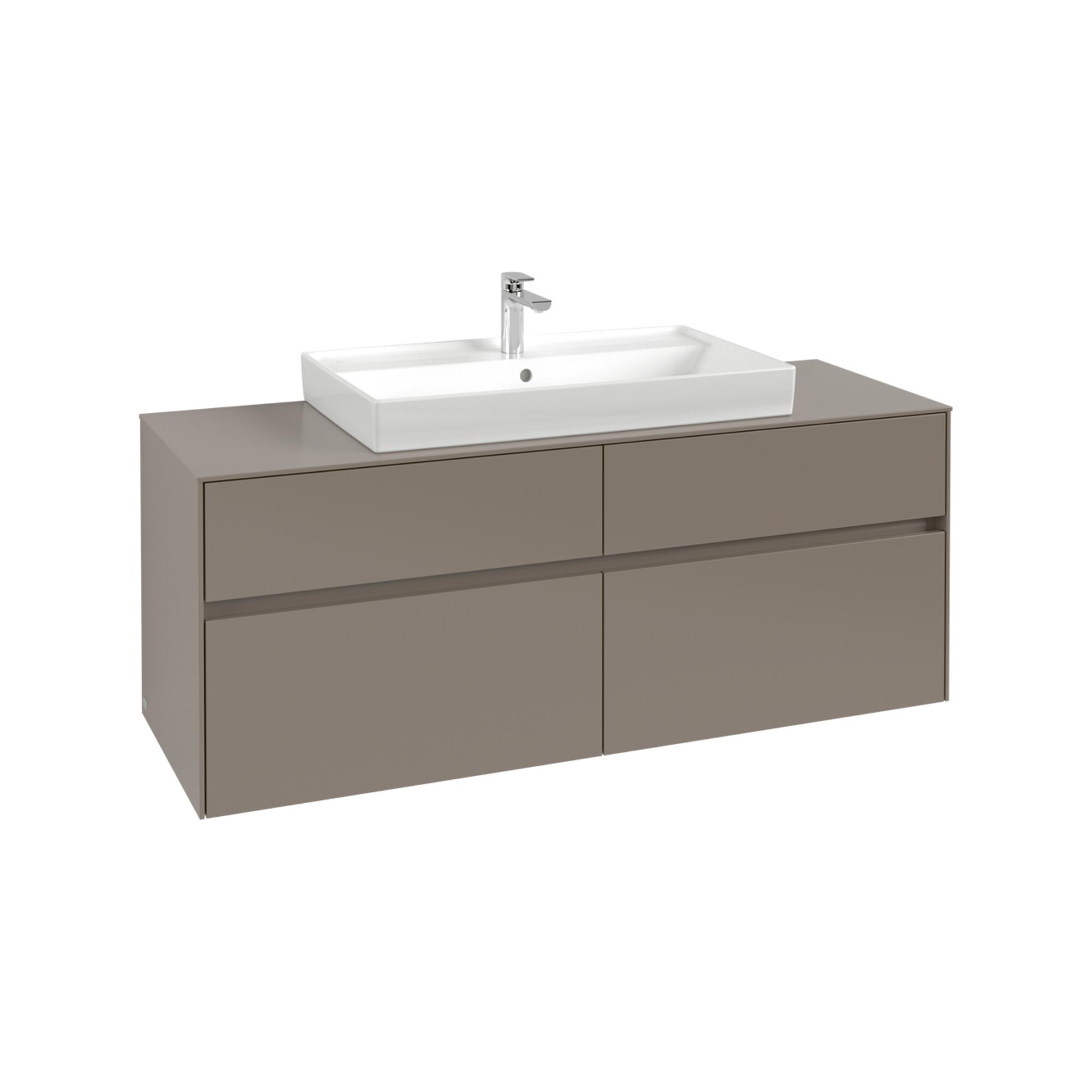 V&B Waschtischunterschrank Collaro 140X54,8X50Cm, Wt Mittig, Black Oak ; Villeroy & Boch (C08800AB)