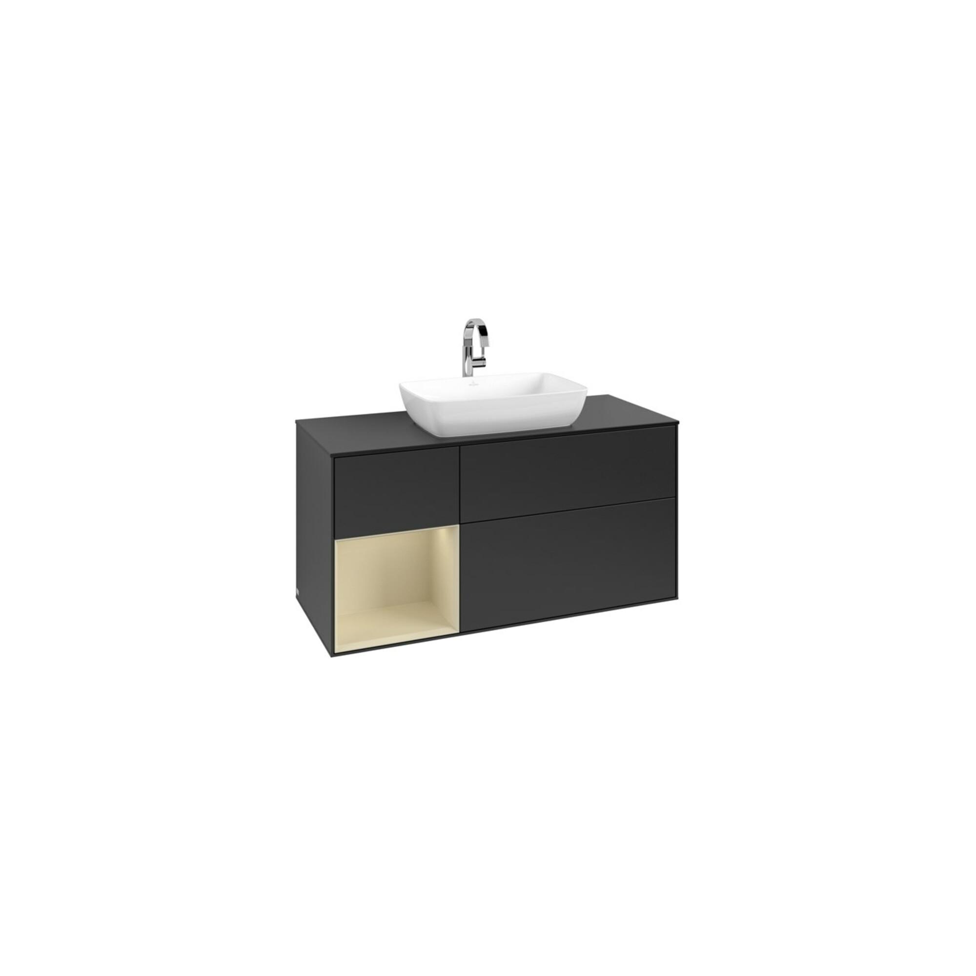 V&B Waschtischunterschrank Finion 120Cm, Pl B M, Rg Si Gr M Lac, Bla M Lac ; Villeroy & Boch (F822HJPD)