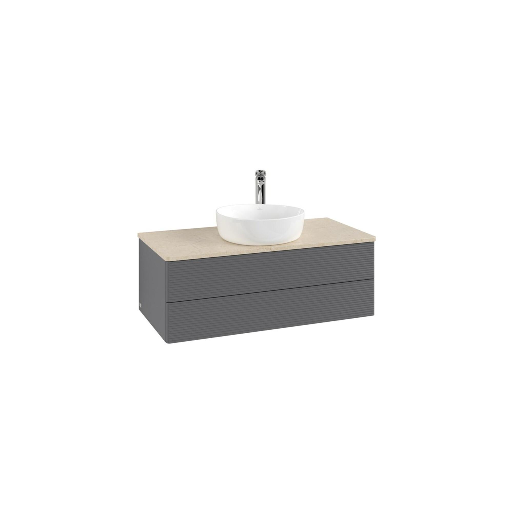 V&B Waschtischunterschrank Mit Frontstruktur Antao 100X36X50Cm, Hl, Wbp Botti., A M Lac ; Villeroy & Boch (K20153GK)