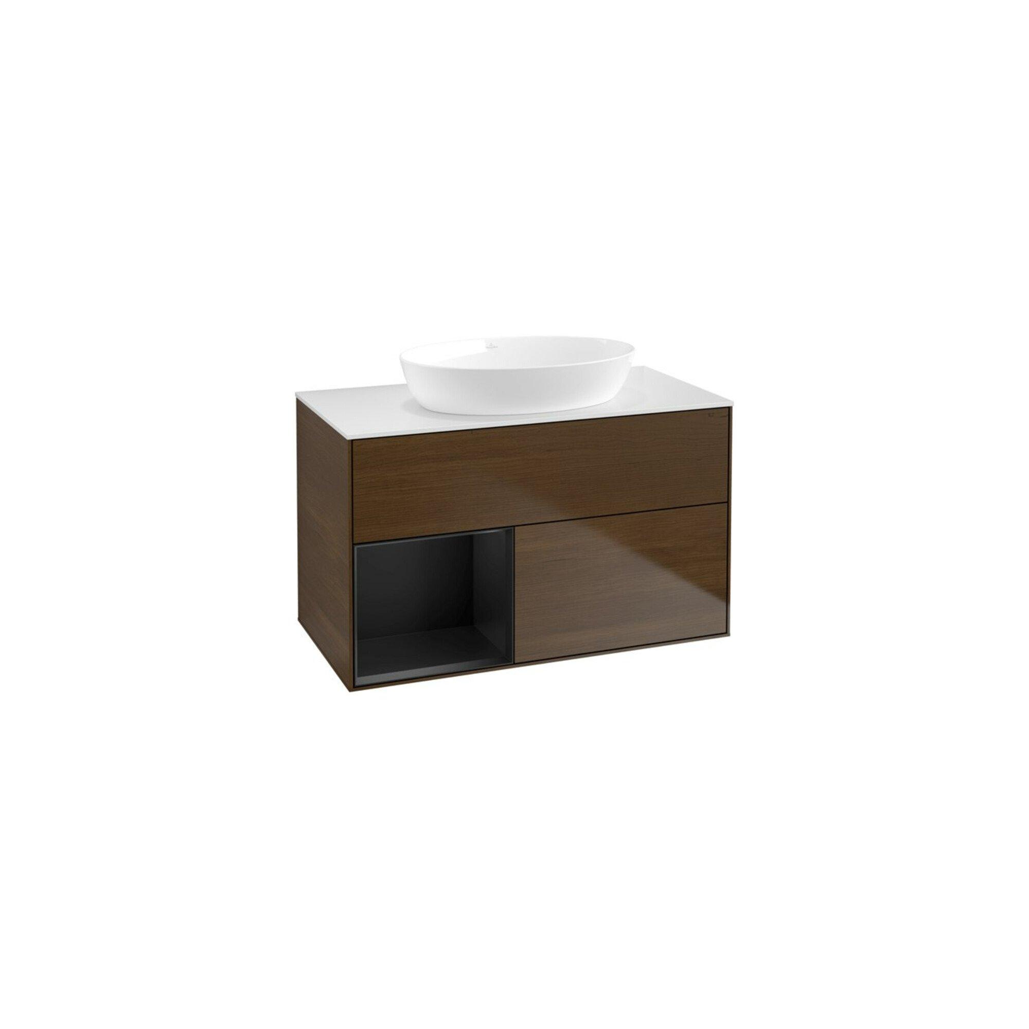 V&B Waschtischunterschrank Wandbeleuchtung Finion 100, Pl Wh. M, Reg Bla M Lac, Wal Ven ; Villeroy & Boch (GA11PDGN)