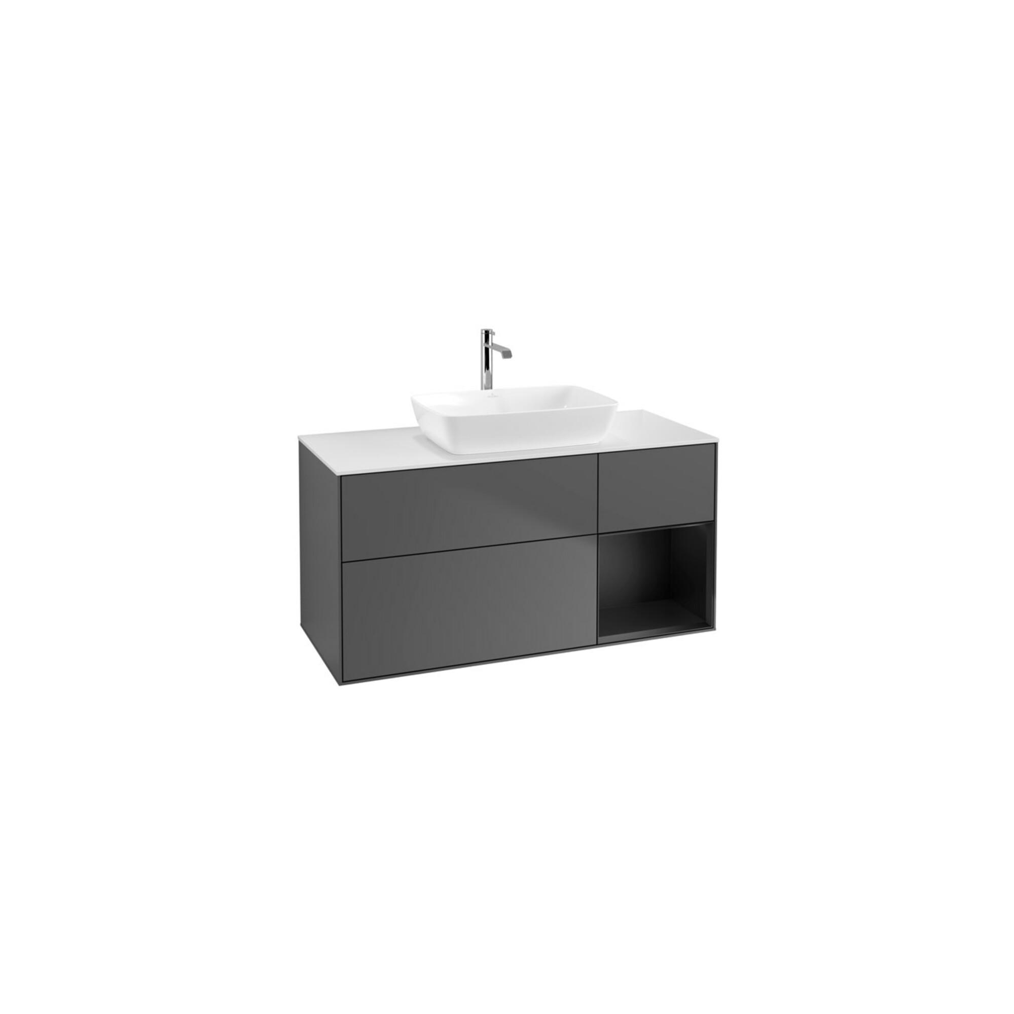 V&B Waschtischunterschrank Finion 120Cm, Pl W M, Reg Bla M Lac, Anthrac. M ; Villeroy & Boch (F831PDGK)