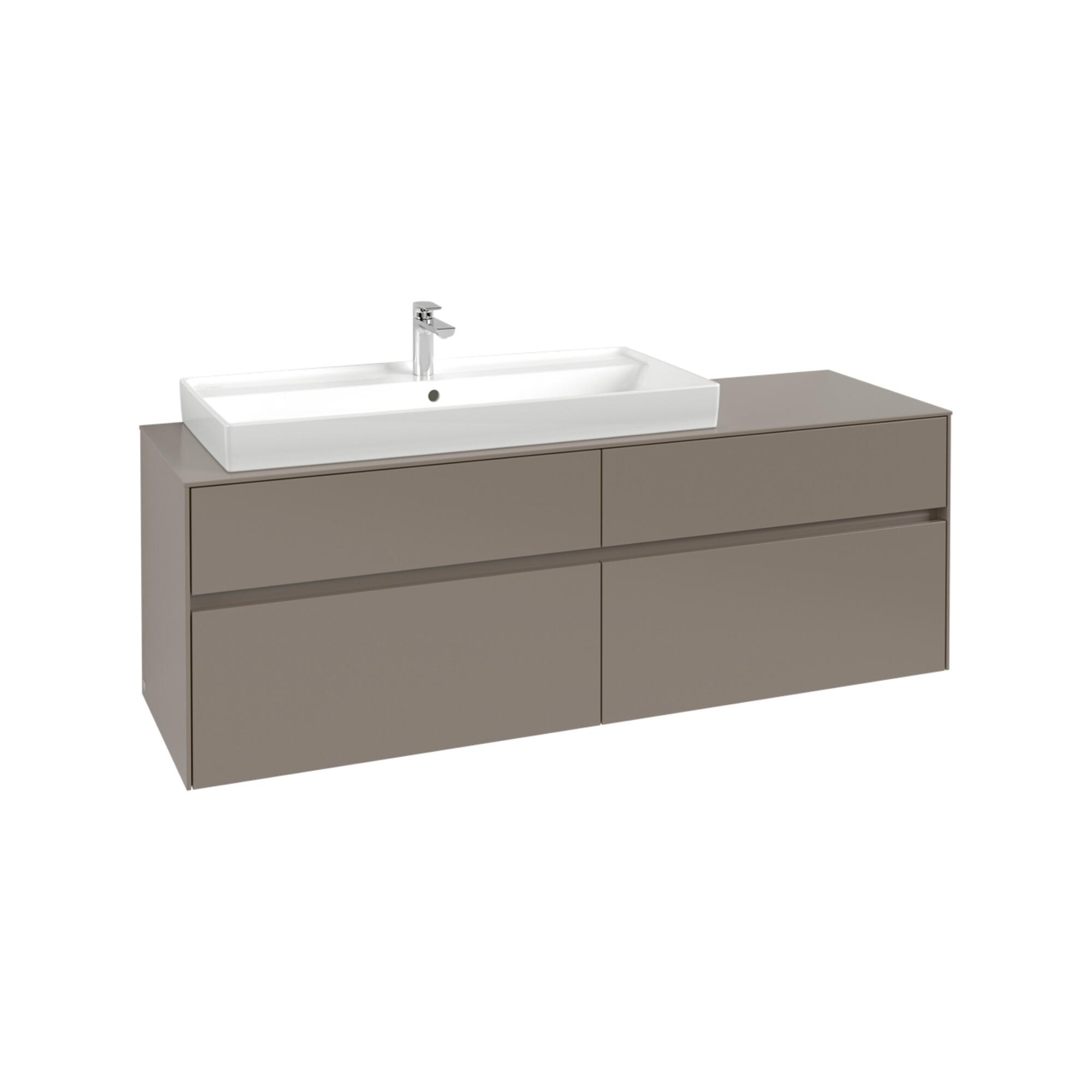V&B Waschtischunterschrank Collaro 160X54,8X50Cm, Wt Links, Black Oak ; Villeroy & Boch (C02900AB)