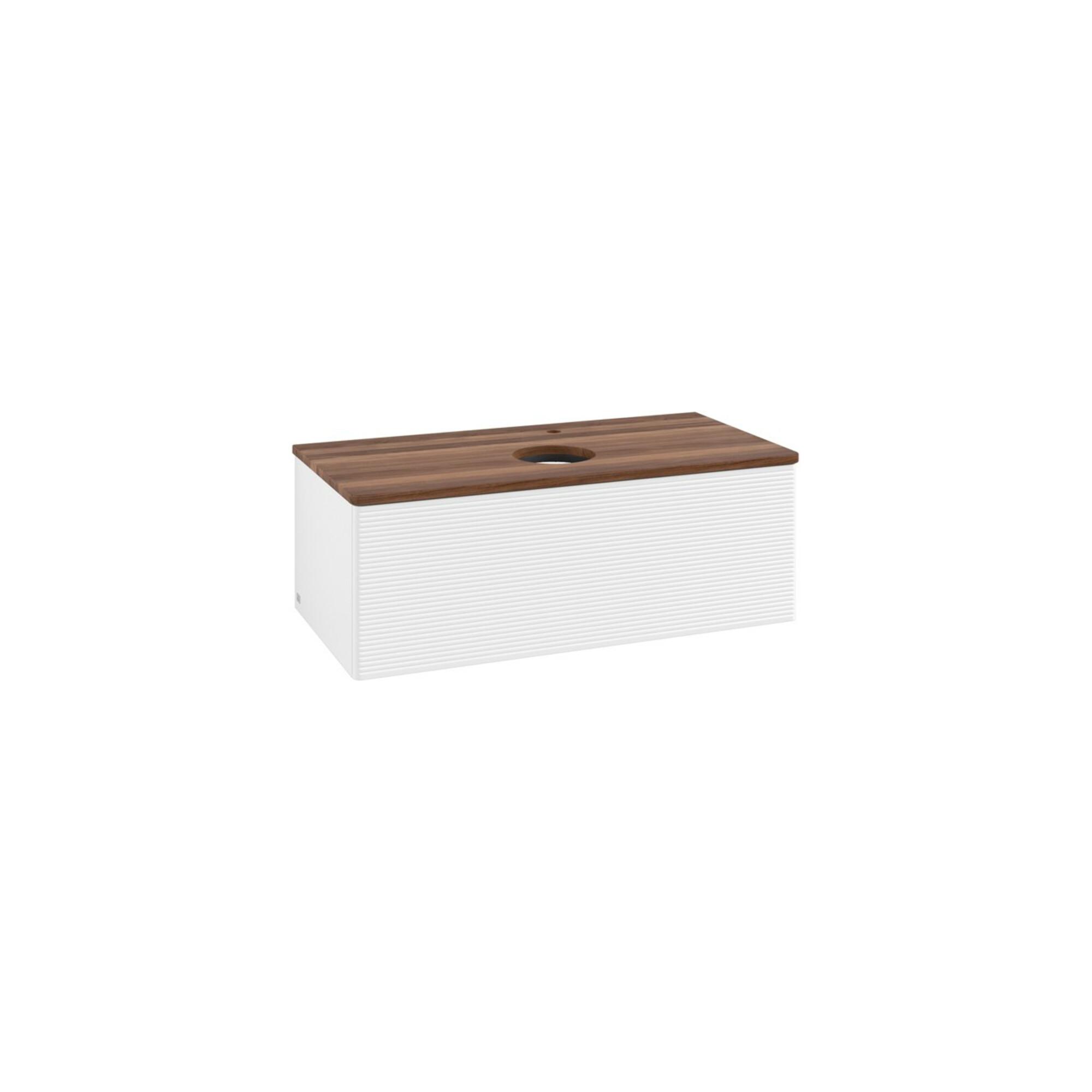 V&B Waschtischunterschrank Mit Frontstruktur, Mit Beleuchtung Antao 100X36X50Cm, Hl, Wbp W. Wal, Wh. M Lac ; Villeroy & Boch (L31152MT)