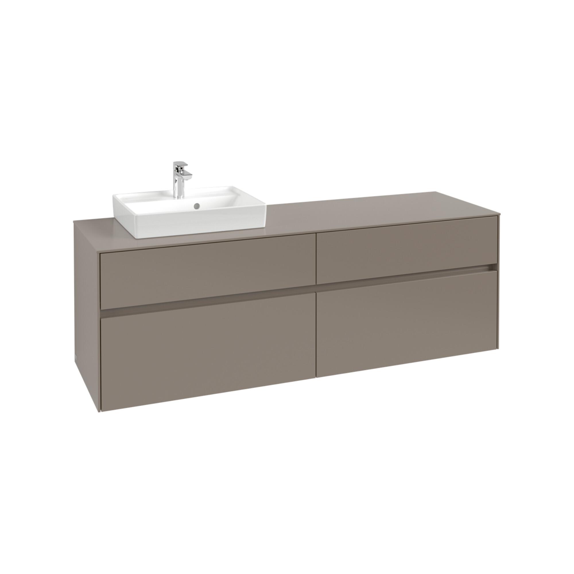 V&B Waschtischunterschrank Collaro 160X54,8X50Cm, Wt Links, Black Oak ; Villeroy & Boch (C07800AB)