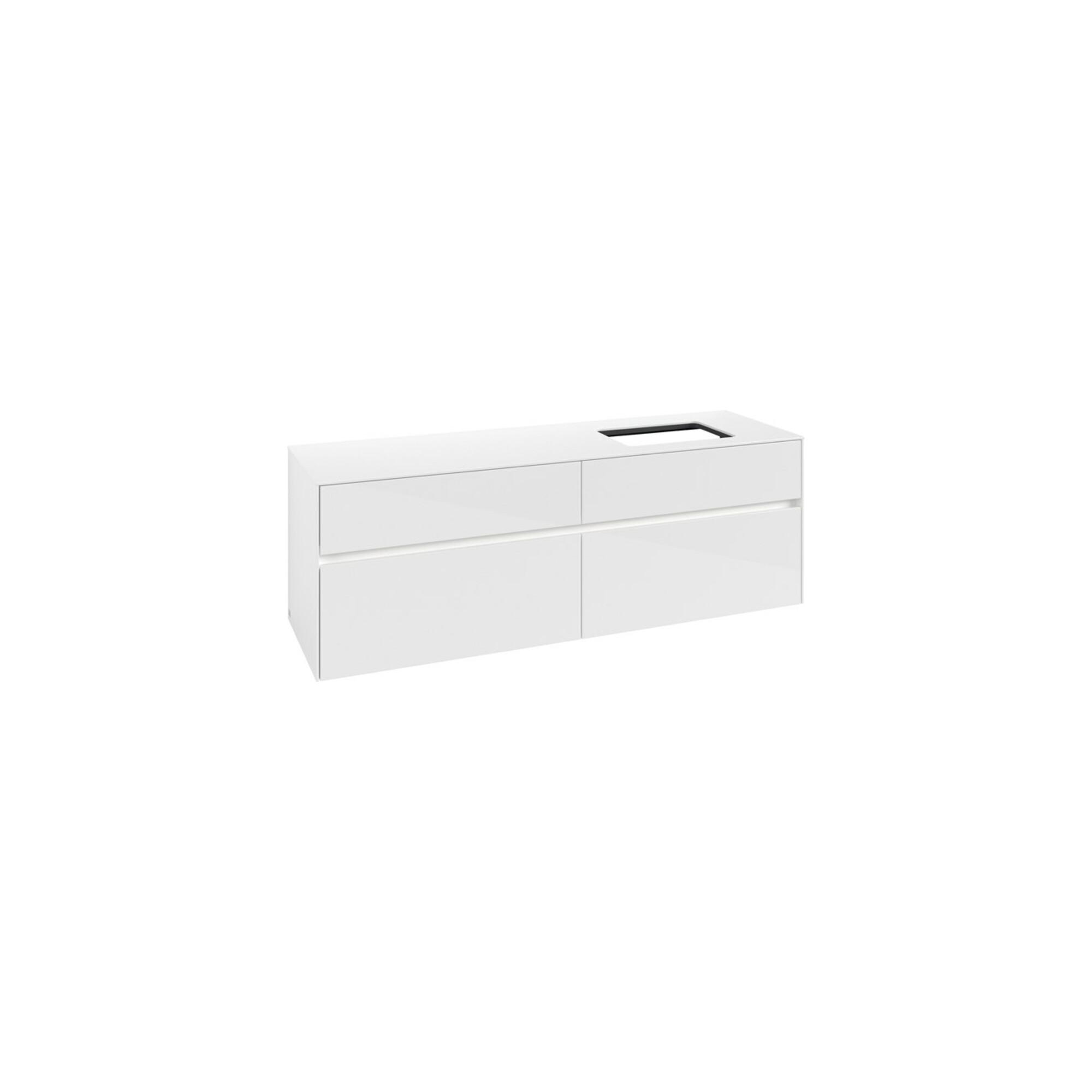 V&B Waschtischunterschrank Collaro 160X54,8X50Cm, WT R, LED 12W, Glo Wh. ; Villeroy & Boch (C122B0DH)