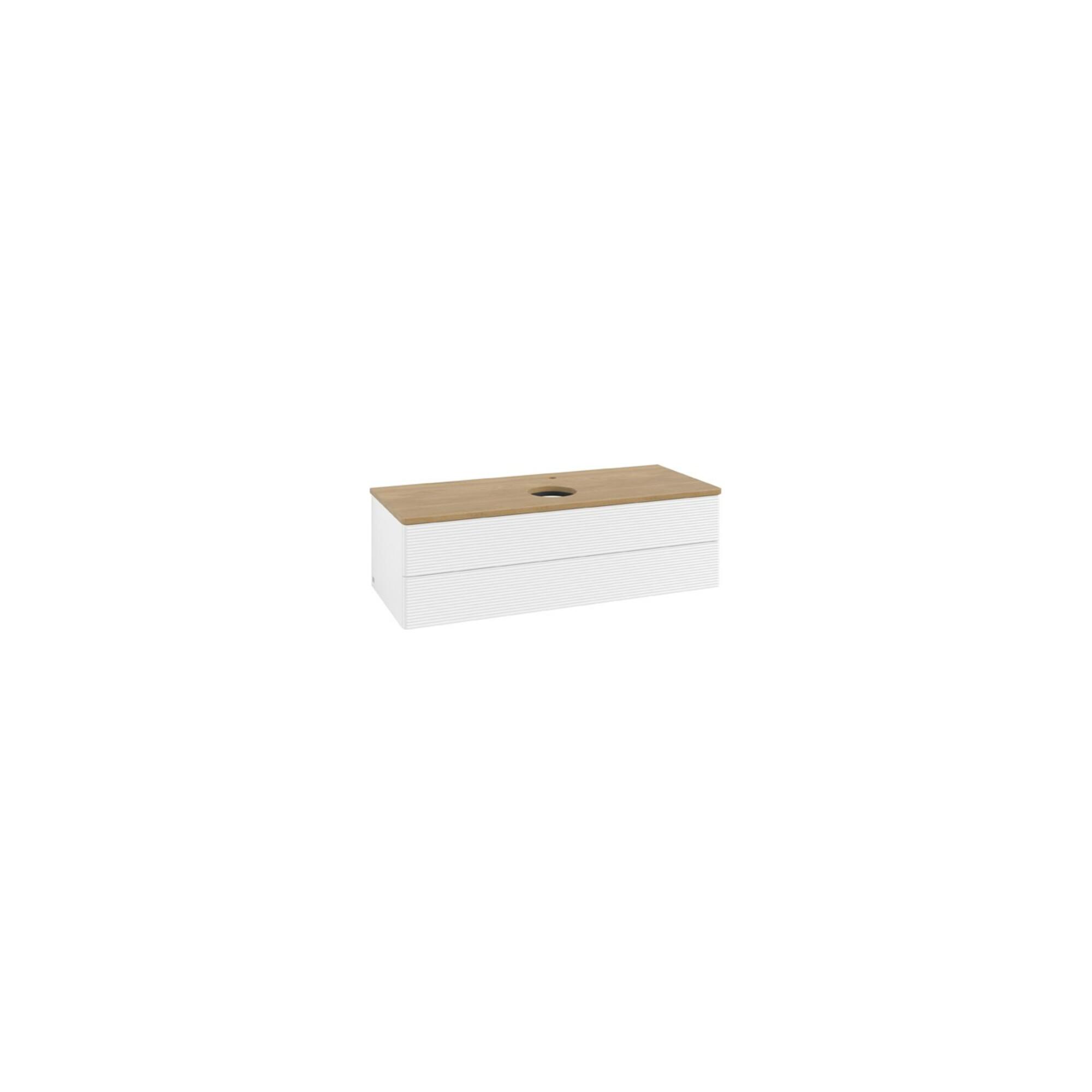 V&B Waschtischunterschrank Mit Frontstruktur Antao 120X36X50Cm, Hl, Wbp Hon. Oa, Wh. M Lac ; Villeroy & Boch (K21151MT)