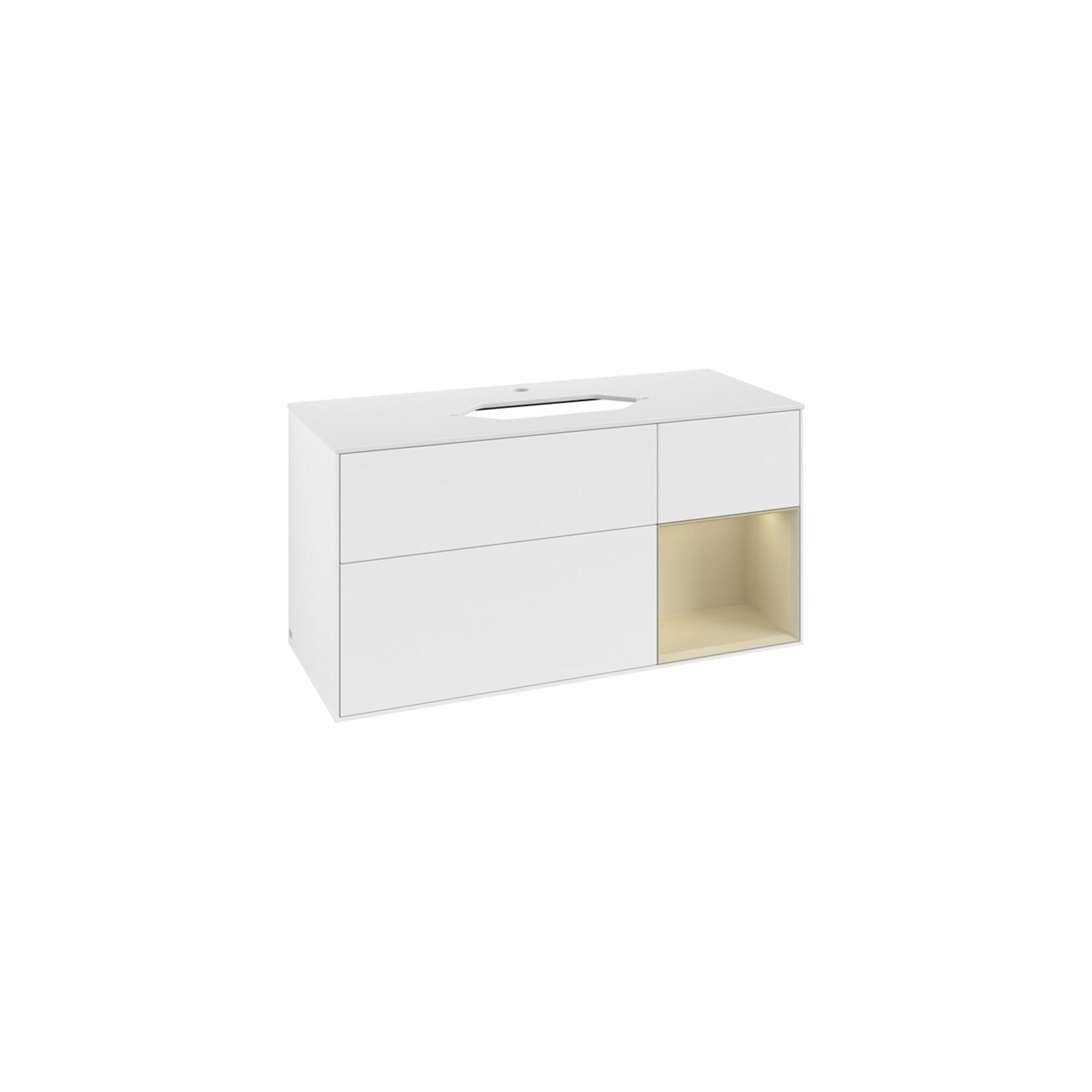V&B Waschtischunterschrank Finion 120Cm, Pl W M, Rg R Si G M La, Wh. M Lac ; Villeroy & Boch (F301HJMT)