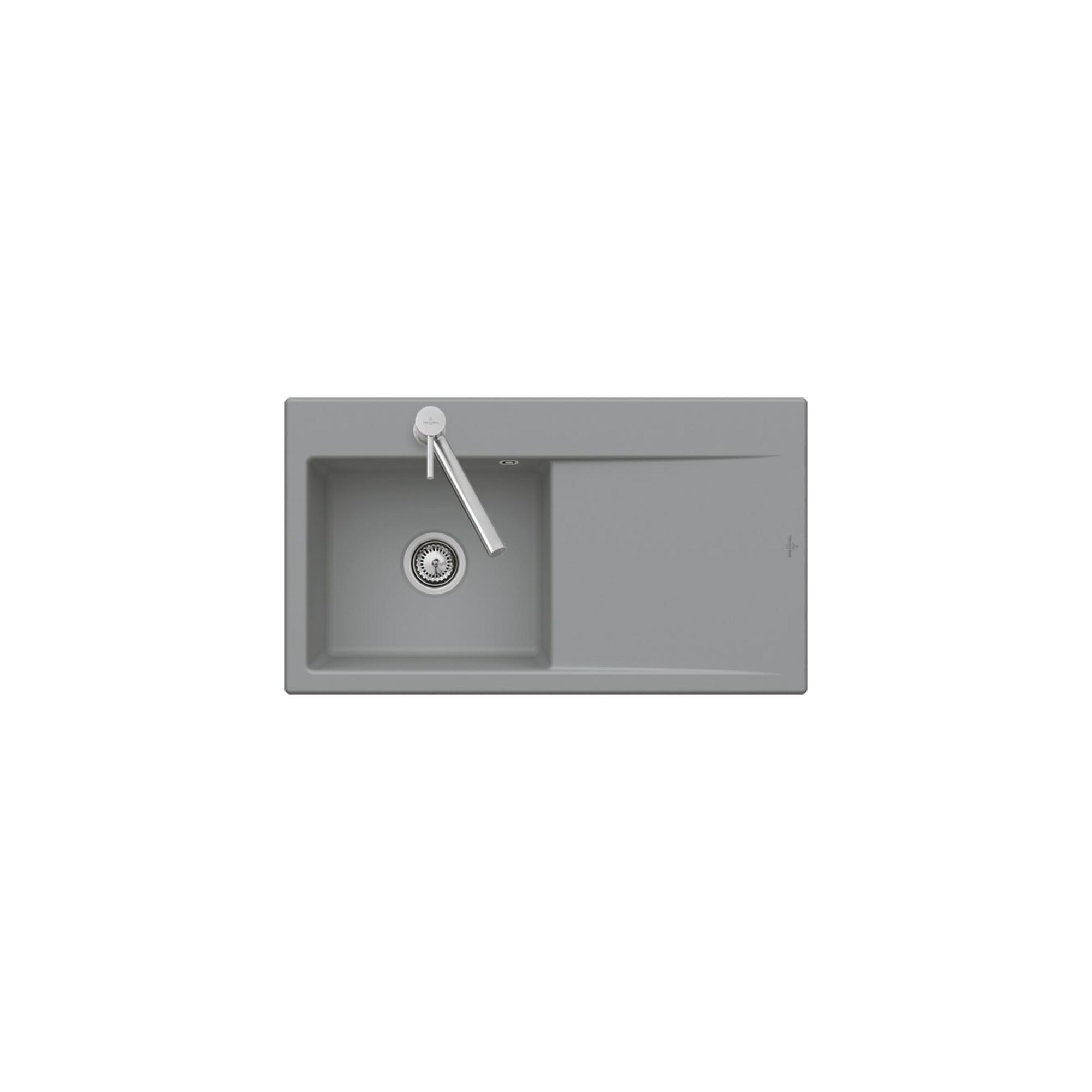 V&B BüNdige SpüLe Subway Style 50 Flat SpüLbecken Links, Ivory Ceramicplus ; Villeroy & Boch (33520FFU)
