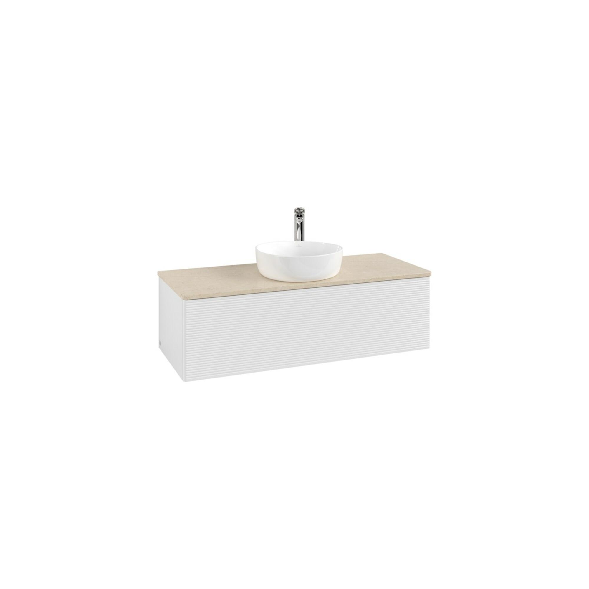 V&B Waschtischunterschrank Mit Frontstruktur, Mit Beleuchtung Antao 120X36X50Cm, Hl, Wbp Botti., Glo Wh. Lac ; Villeroy & Boch (L32153GF)