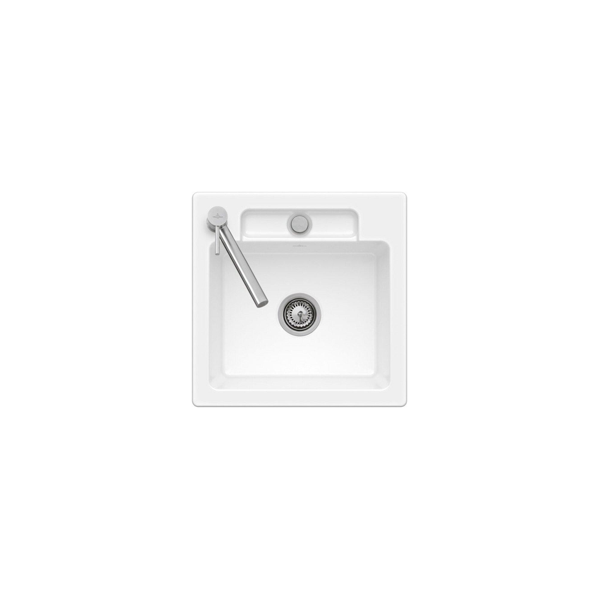 V&B BüNdige SpüLe Siluet 50 S Flat SpüLbecken, Crema ; Villeroy & Boch (33450FKR)