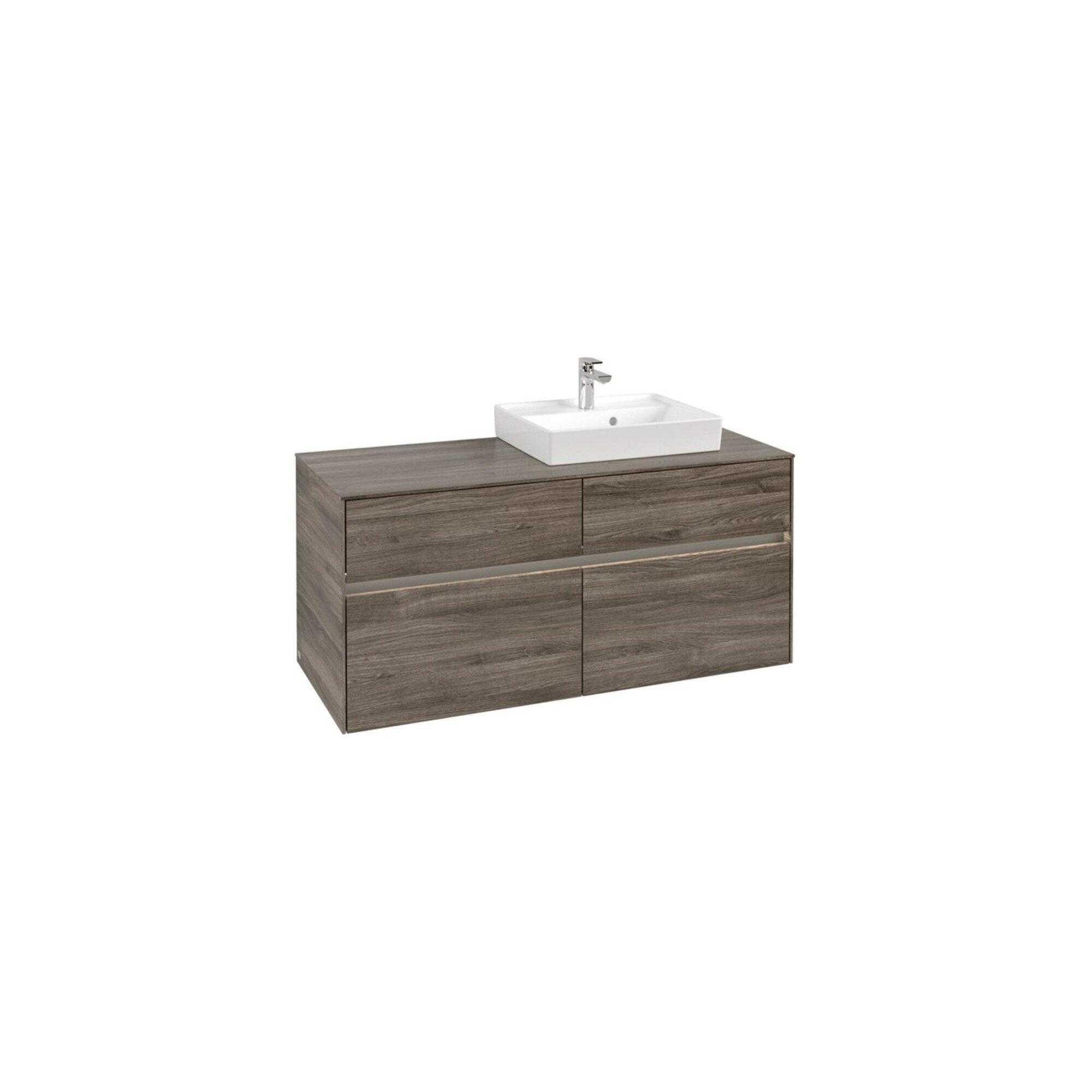 V&B Waschtischunterschrank Collaro 120X54,8X50Cm, Wt R, Led 8,8 W, St. Oa ; Villeroy & Boch (C072B0RK)