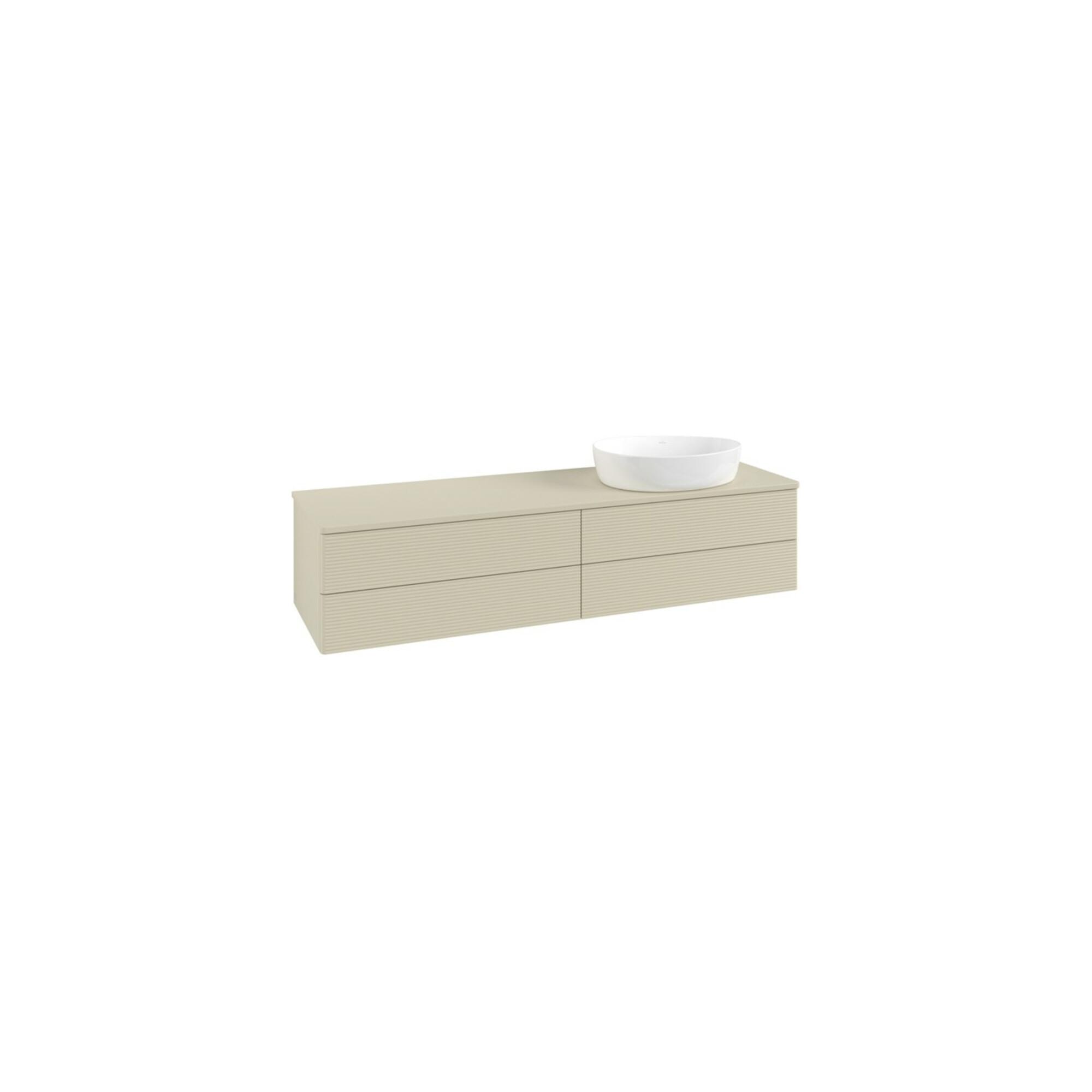 V&B Waschtischunterschrank Mit Frontstruktur Antao 160X50Cm, Wbp-Farbe Lac, Si Gr M Lacquer ; Villeroy & Boch (K27110HJ)