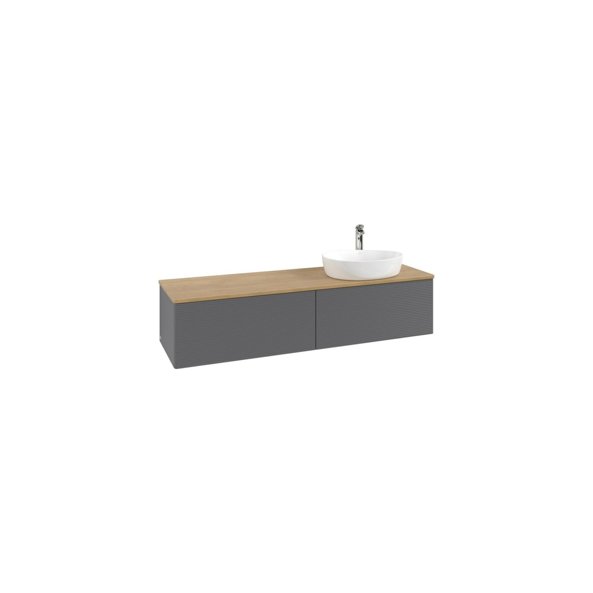 V&B Waschtischunterschrank Mit Frontstruktur -Beleuchtung Antao 160X50Cm, Hl, Wbp Hon. Oa, A M Lac ; Villeroy & Boch (L38151GK)