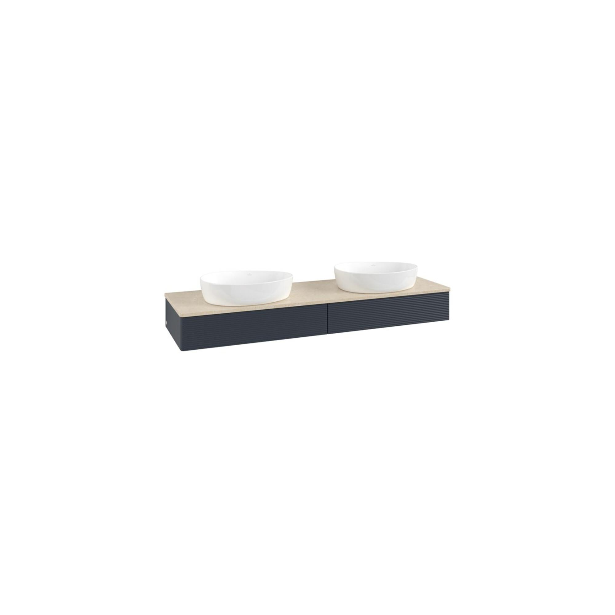 V&B Waschtischunterschrank Mit Frontstruktur Antao 160X50Cm, Wbp-Farbe Botti., Md Bl. M Lac ; Villeroy & Boch (K17113HG)