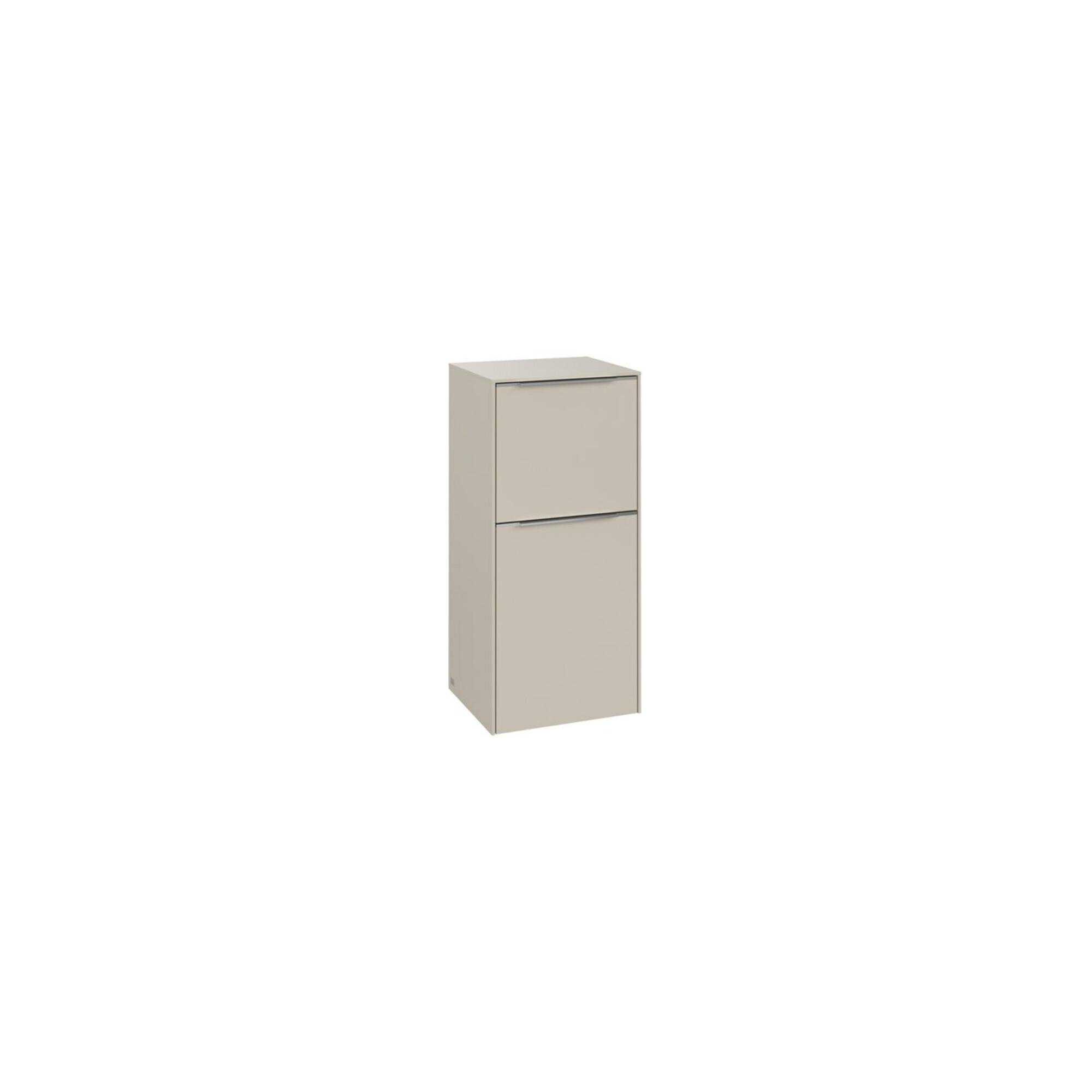 V&B Seitenschrank Subway 3.0 40X86X36,2Cm, Sch R/Gr Alu Gl, Cashm Gr ; Villeroy & Boch (C59500VN)