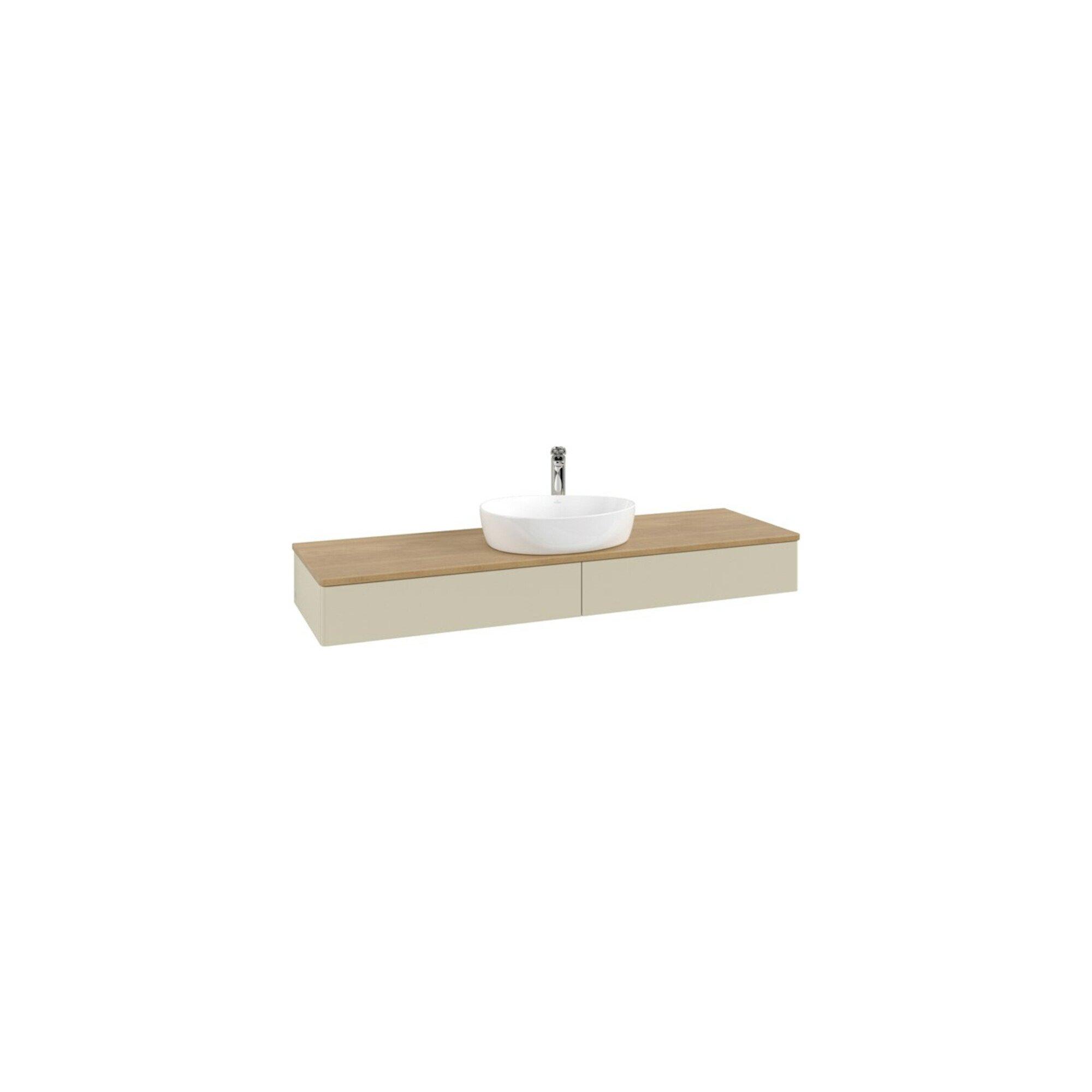 V&B Waschtischunterschrank Ohne Frontstruktur -Beleuchtung Antao 160X50Cm, Hl, Wbp Hon. Oa, Si Gr M Lac ; Villeroy & Boch (L14051HJ)
