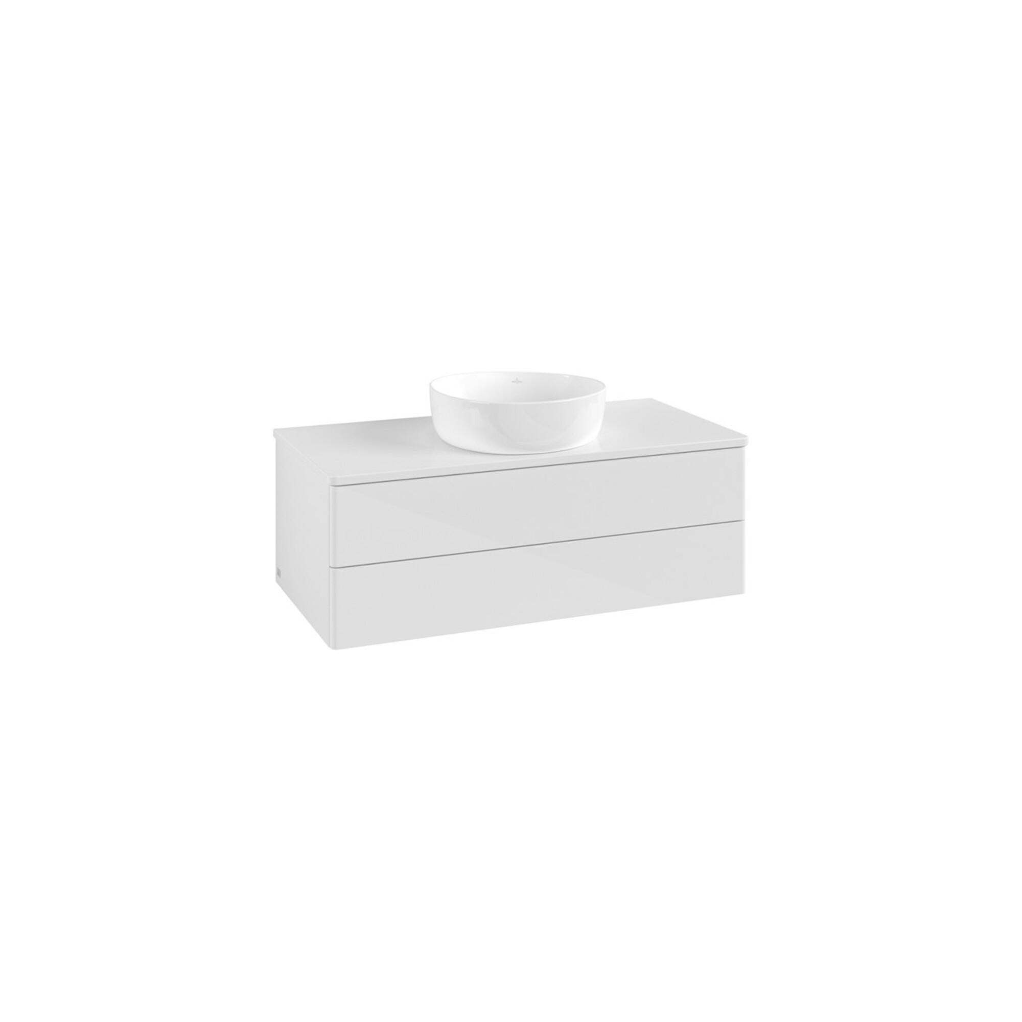 V&B Waschtischunterschrank Ohne Frontstruktur -Beleuchtung Antao 100X36X50Cm, Wbp-Farbe Lac, Glo Wh. Lac ; Villeroy & Boch (L20010GF)