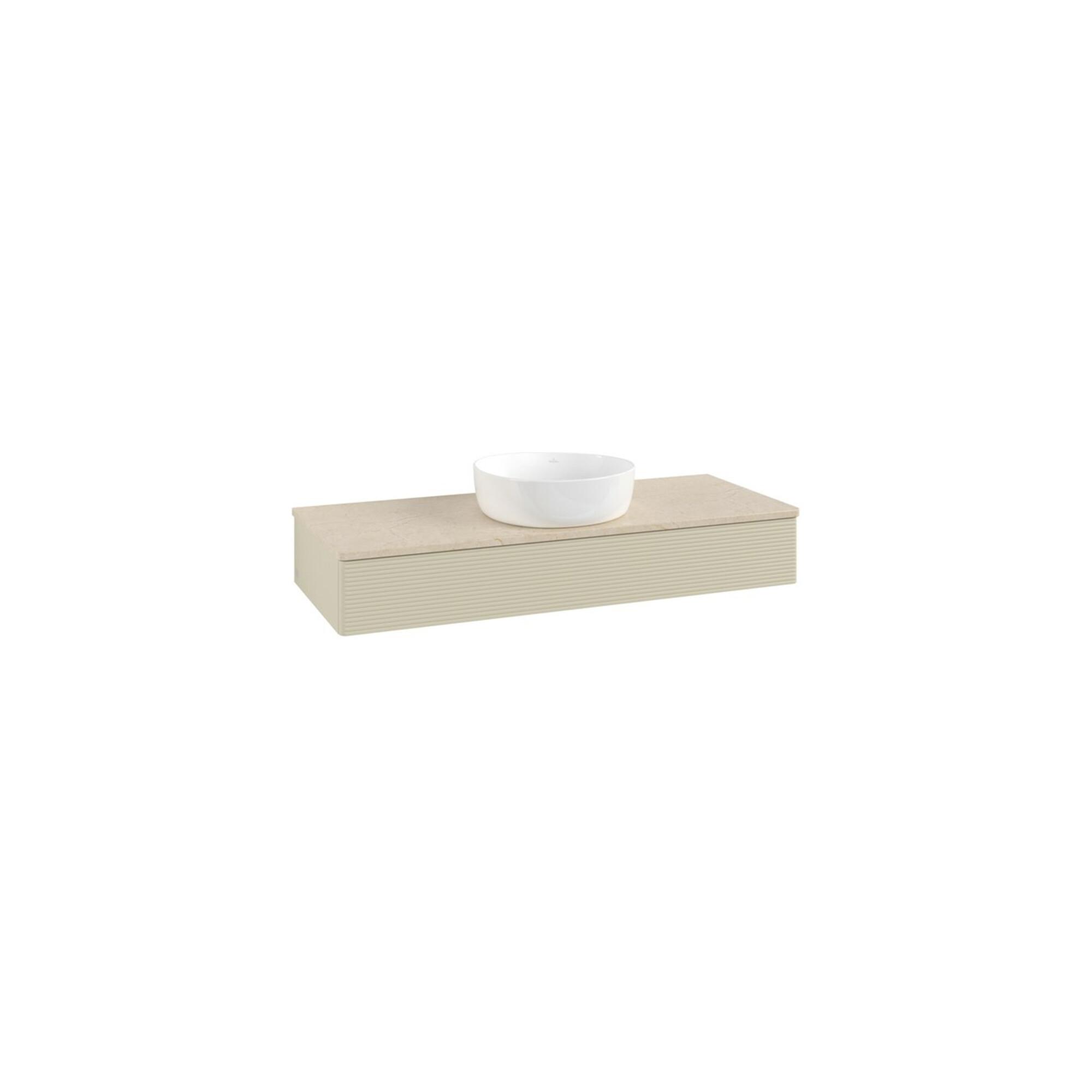 V&B Waschtischunterschrank Mit Frontstruktur, Mit Beleuchtung Antao 120X19X50Cm, Wbp Botti., Si Gr M Lac ; Villeroy & Boch (L10113HJ)