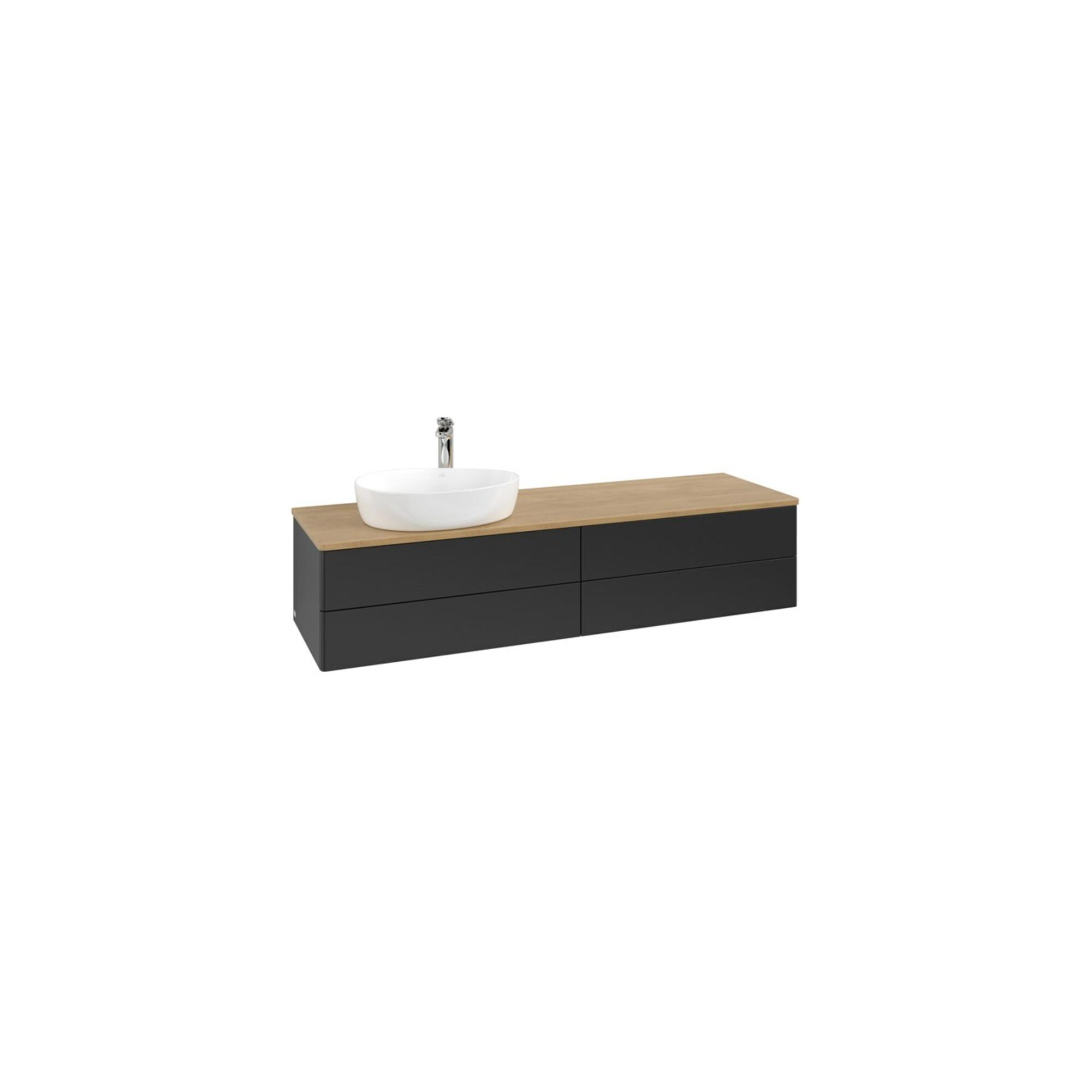 V&B Waschtischunterschrank Ohne Frontstruktur -Beleuchtung Antao 160X50Cm, Hl, Wbp Hon. Oa, Bla M Lac ; Villeroy & Boch (L26051PD)
