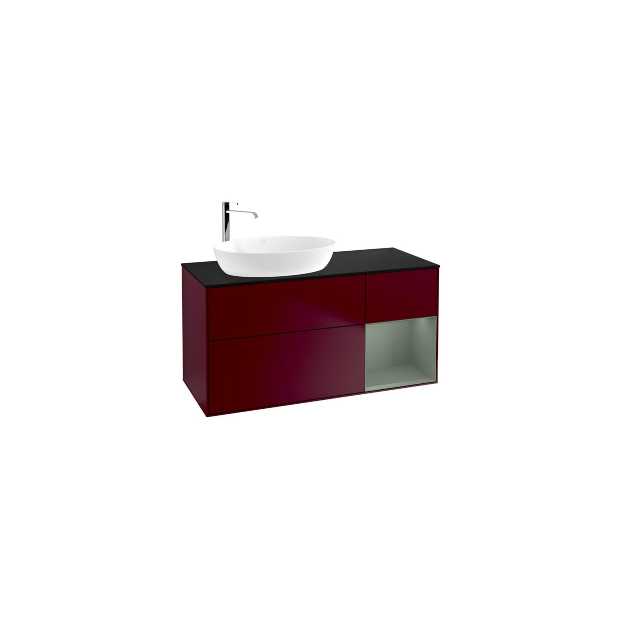 V&B Waschtischunterschrank Wandbeleuchtung Finion 120Cm, Pl Bla M, Reg Oli. M Lac, Peo M ; Villeroy & Boch (G932GMHB)