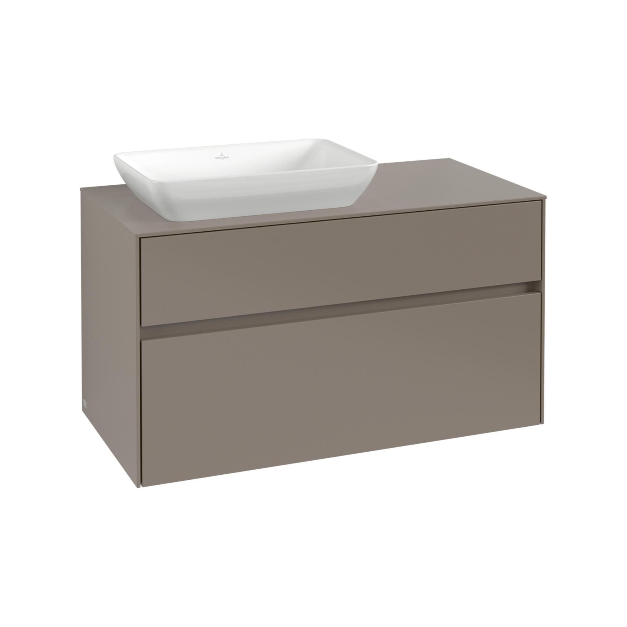 V&B Waschtischunterschrank Collaro 100X54,8X50Cm, Wt Links, Wine Red ; Villeroy & Boch (C11000AH)