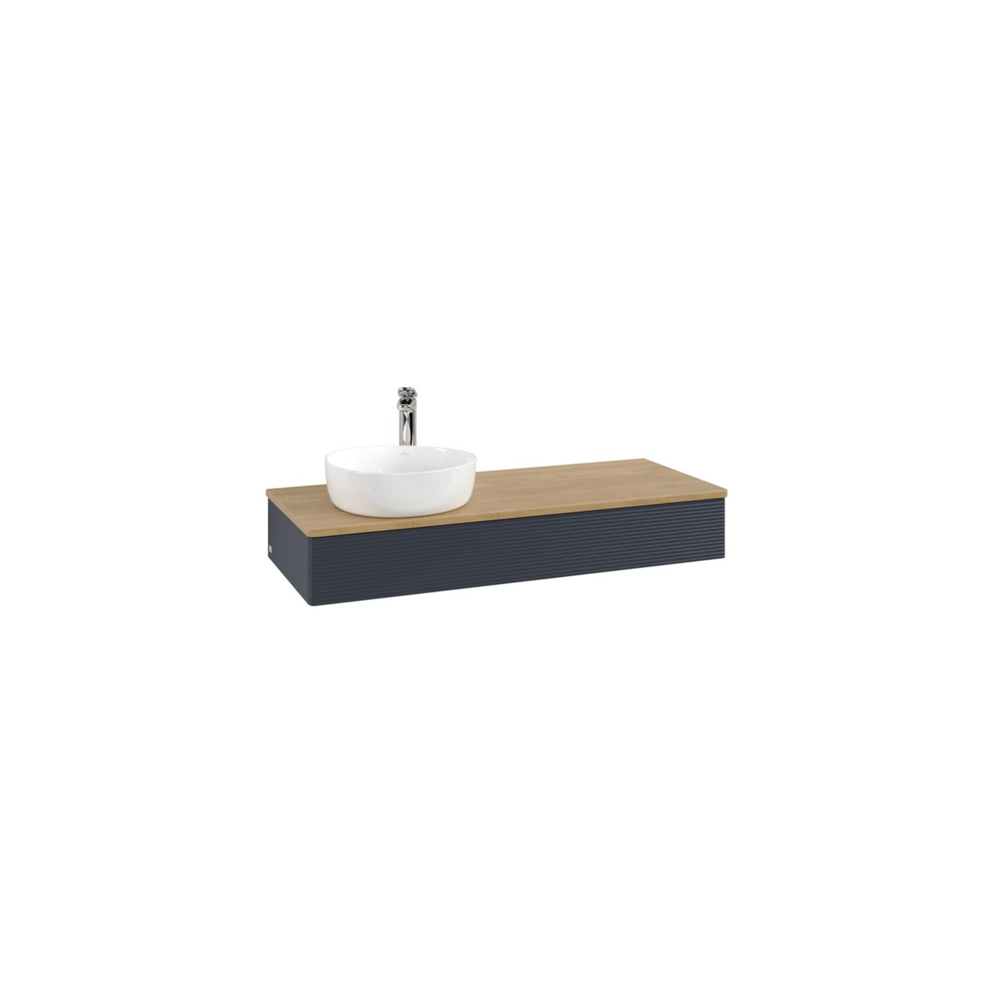 V&B Waschtischunterschrank Mit Frontstruktur, Mit Beleuchtung Antao 120X19X50Cm, Hl, Wbp Hon. Oa, Md B M Lac ; Villeroy & Boch (L11151HG)