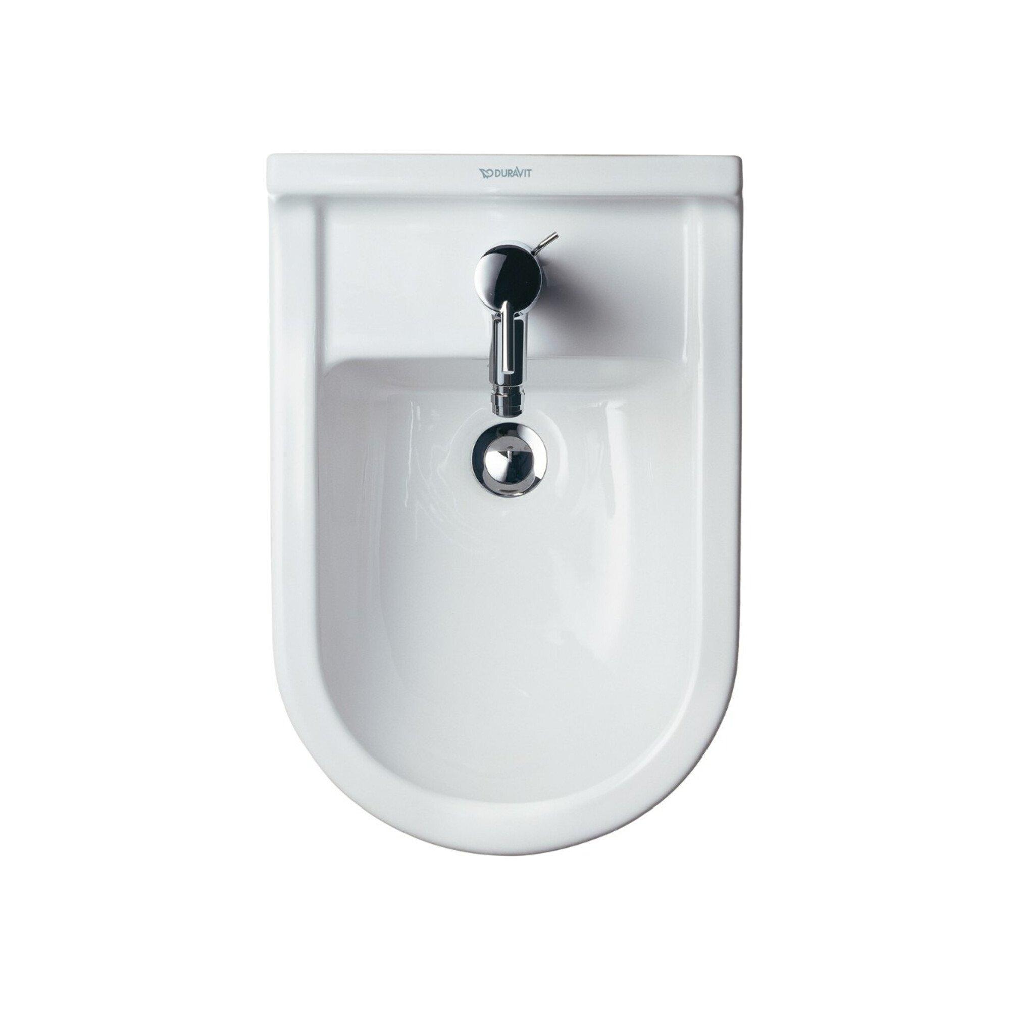 Duravit Stand-Bidet Starck 3 37X56Cm, M Hl, ÜL, Hahnlochbank, Weiß (2230100000)