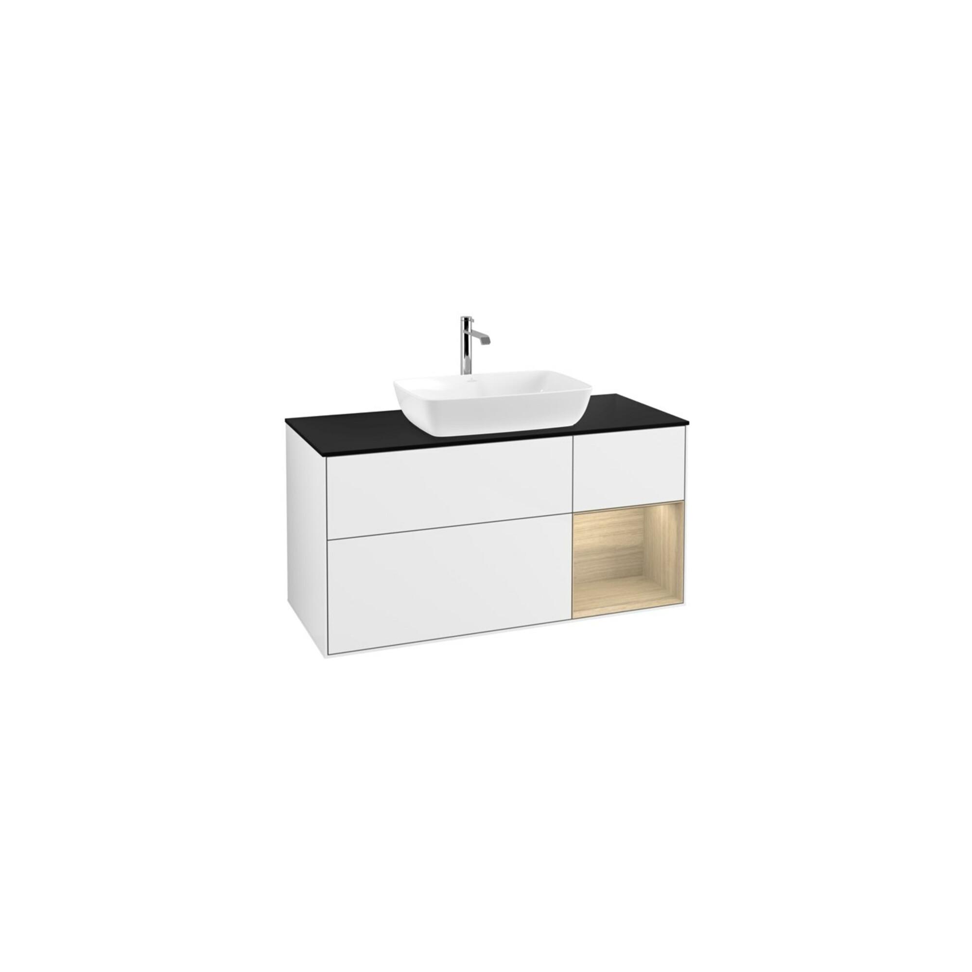 V&B Waschtischunterschrank Finion 120Cm, Pl Bla M, Reg Oa Ven, Glo Wh. Lac ; Villeroy & Boch (F832PCGF)