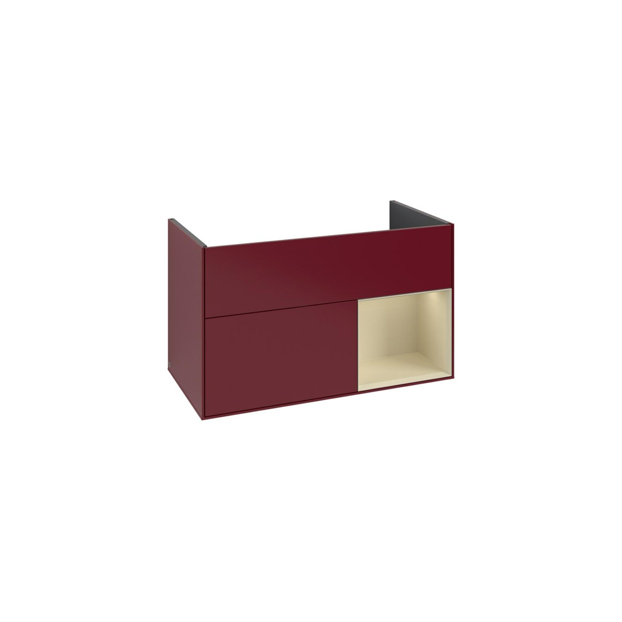 V&B Waschtischunterschrank Finion Reg Re Si Grey Matt Lacquer, Peony Matt ; Villeroy & Boch (F040HJHB)