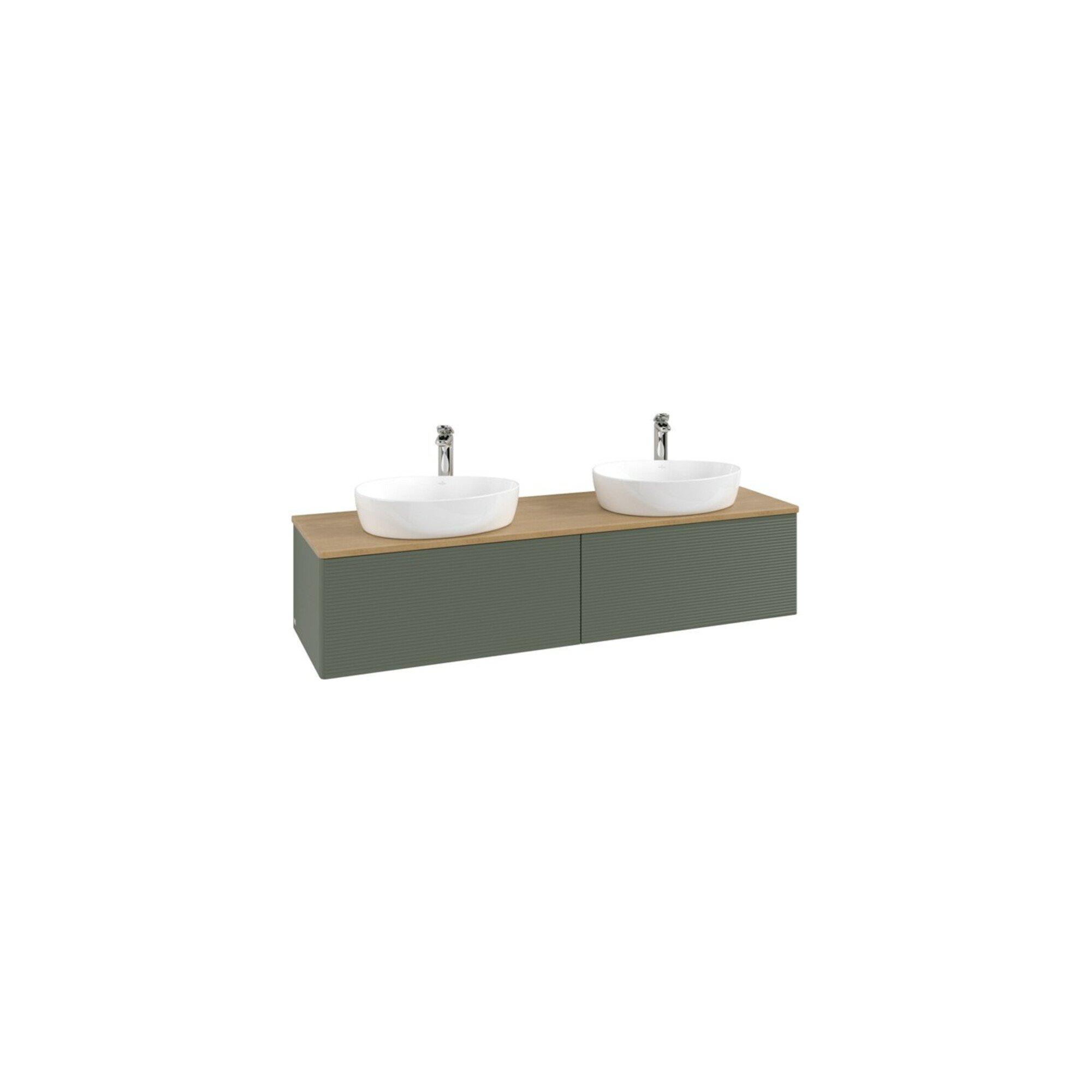 V&B Waschtischunterschrank Mit Frontstruktur, Mit Beleuchtung Antao 160X50Cm, Hl, Wbp Hon. Oa, Le Gre. M Lac ; Villeroy & Boch (L39151HL)