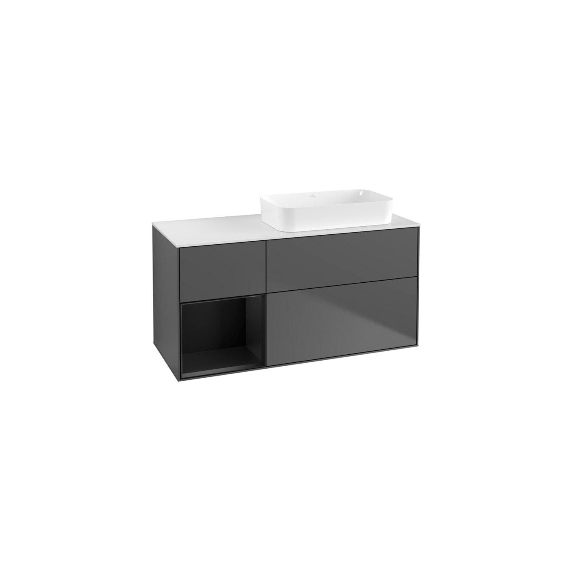 V&B Waschtischunterschrank Finion 120X60 Cm, Reg Li Bla M Lac, Anthrac. M ; Villeroy & Boch (F681PDGK)