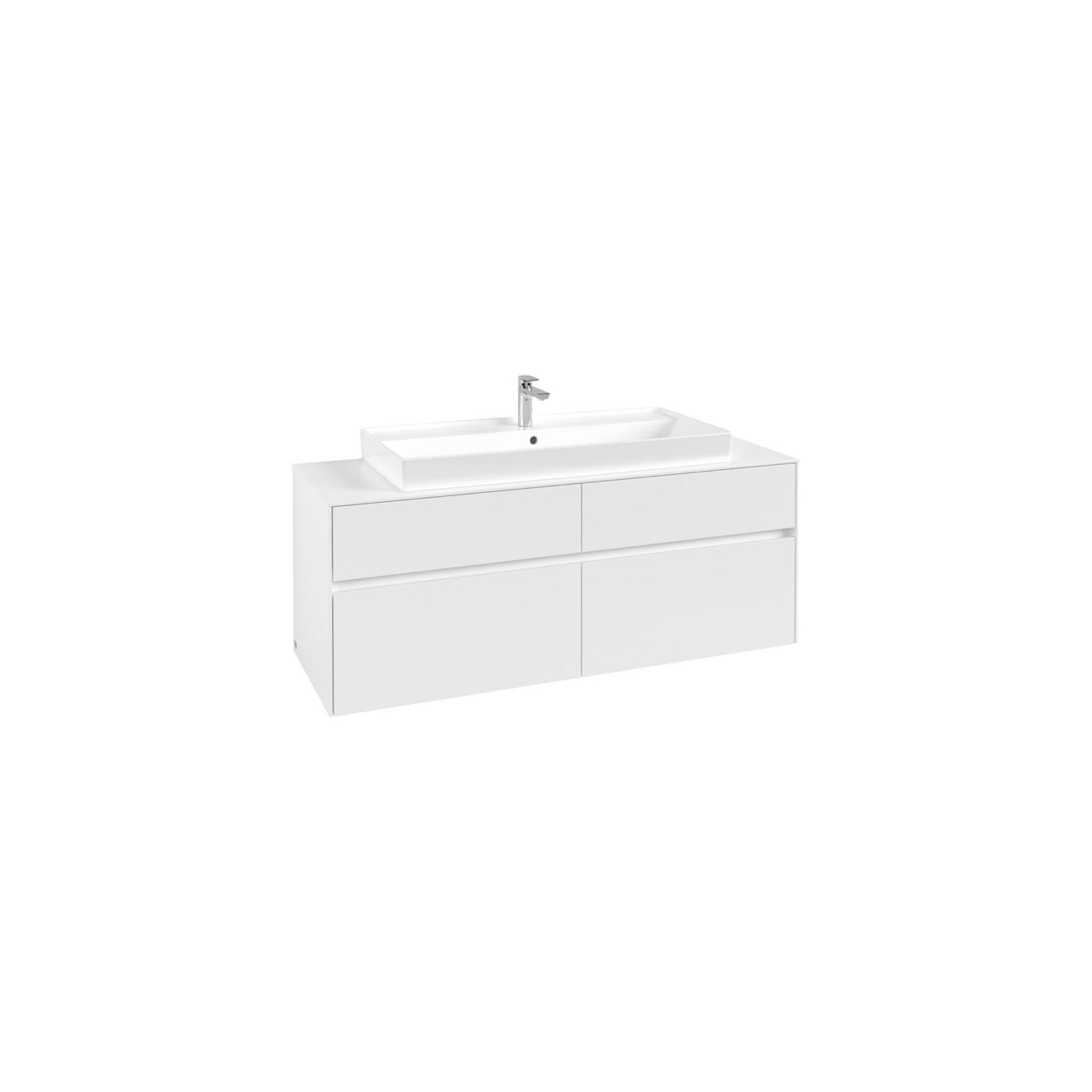 V&B Waschtischunterschrank Collaro 140X54,8X50Cm, Wt Mittig, White Matt ; Villeroy & Boch (C09200MS)