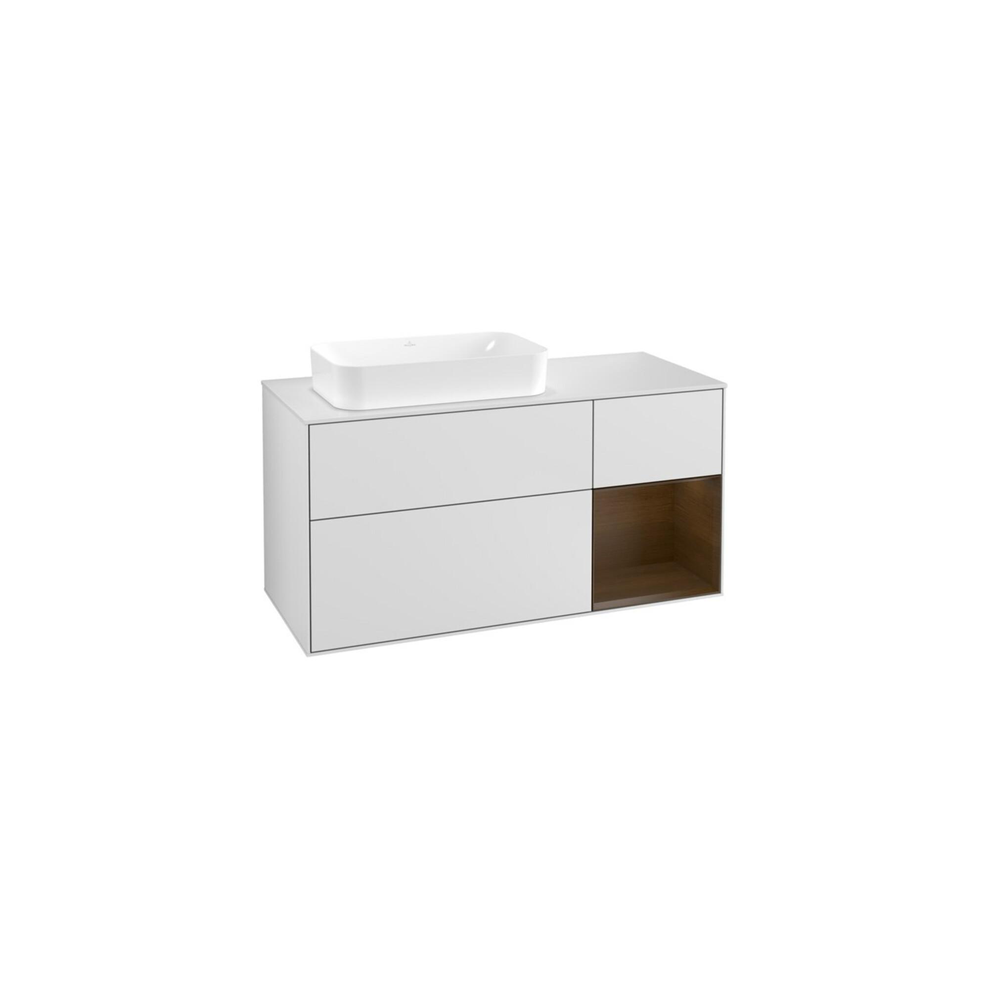 V&B Waschtischunterschrank Wandbeleuchtung Finion 120Cm, Pl W M, Reg Re Wal Ven, Wh. M Lac ; Villeroy & Boch (G281GNMT)