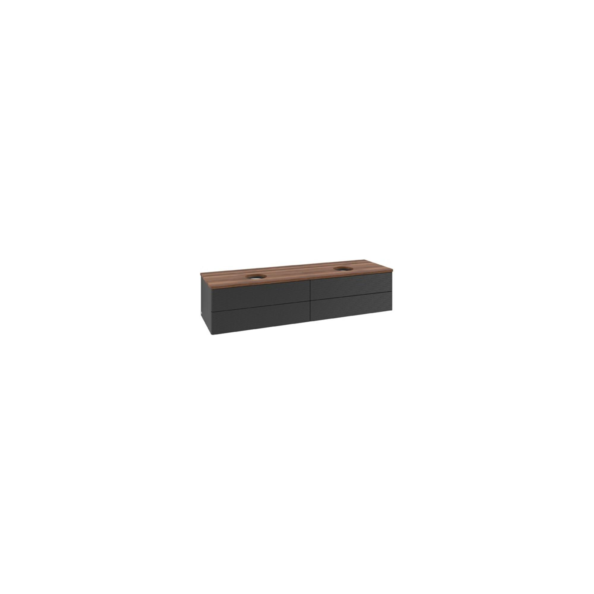 V&B Waschtischunterschrank Mit Frontstruktur Antao 160X50Cm, Wbp-Farbe W. Wal, Bla M Lac ; Villeroy & Boch (K28112PD)