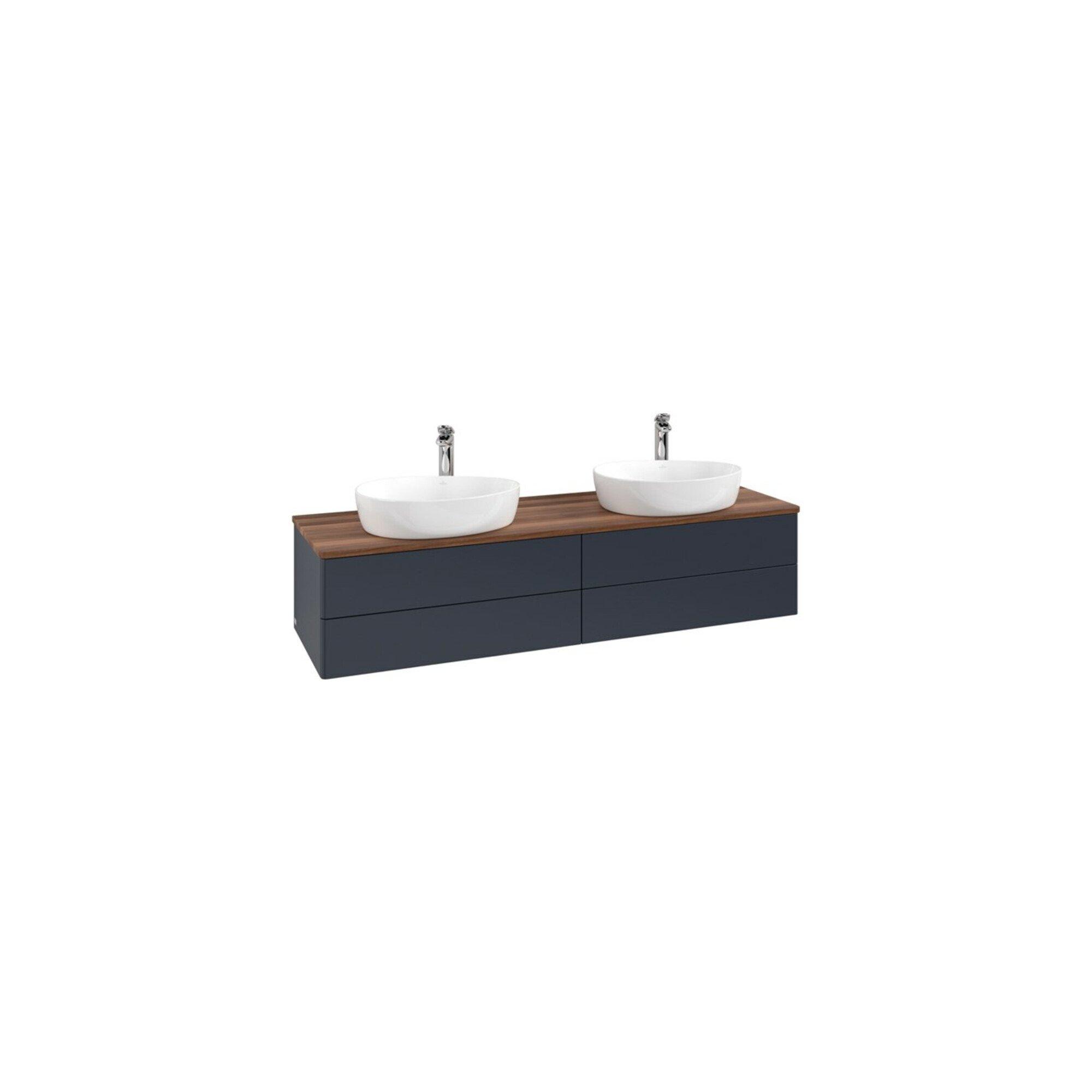 V&B Waschtischunterschrank Ohne Frontstruktur Antao 160X50Cm, Hl, Wbp W. Wal, Md Bl. M Lac ; Villeroy & Boch (K28052HG)