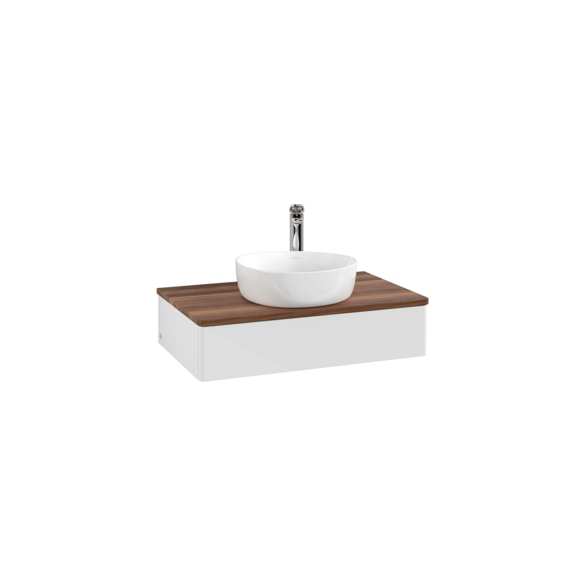 V&B Waschtischunterschrank Ohne Frontstruktur Antao 80X19X50Cm, Hl, Wbp W. Wal, Glo Wh. Lac ; Villeroy & Boch (K08052GF)