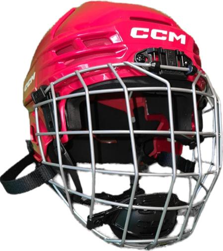 Ccm Tacks 70 Casco Combo Junior, Colore: Rosso, Osfa