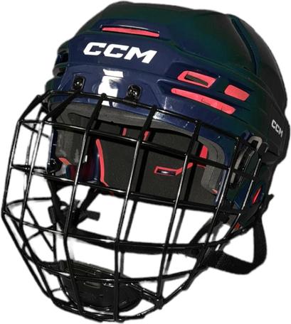 Ccm Tacks 70 Casco Combo Senior, Taglia: L, Colore: Navy