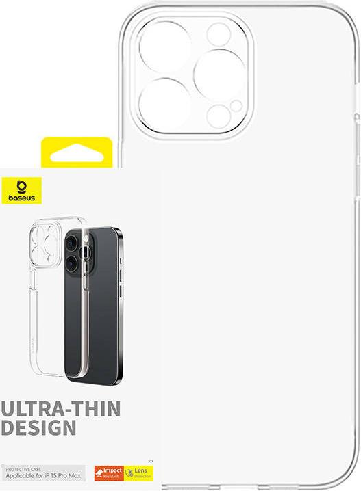 Phone Case For Iphone 15 Promax Baseus Os-Lucent Series (Clear)