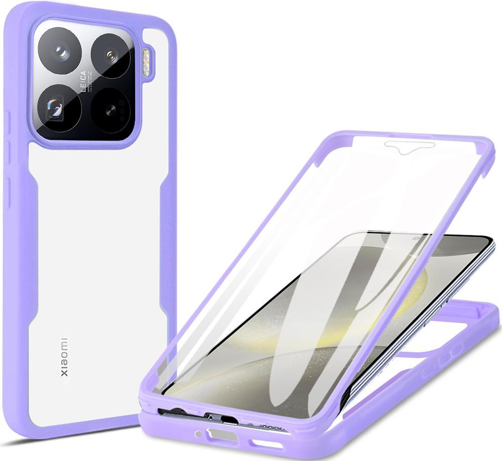 Custodia Per Xiaomi 15 Pro, Protezione Completa A 360° Con Protezione Del Display Incorporata, Viola
