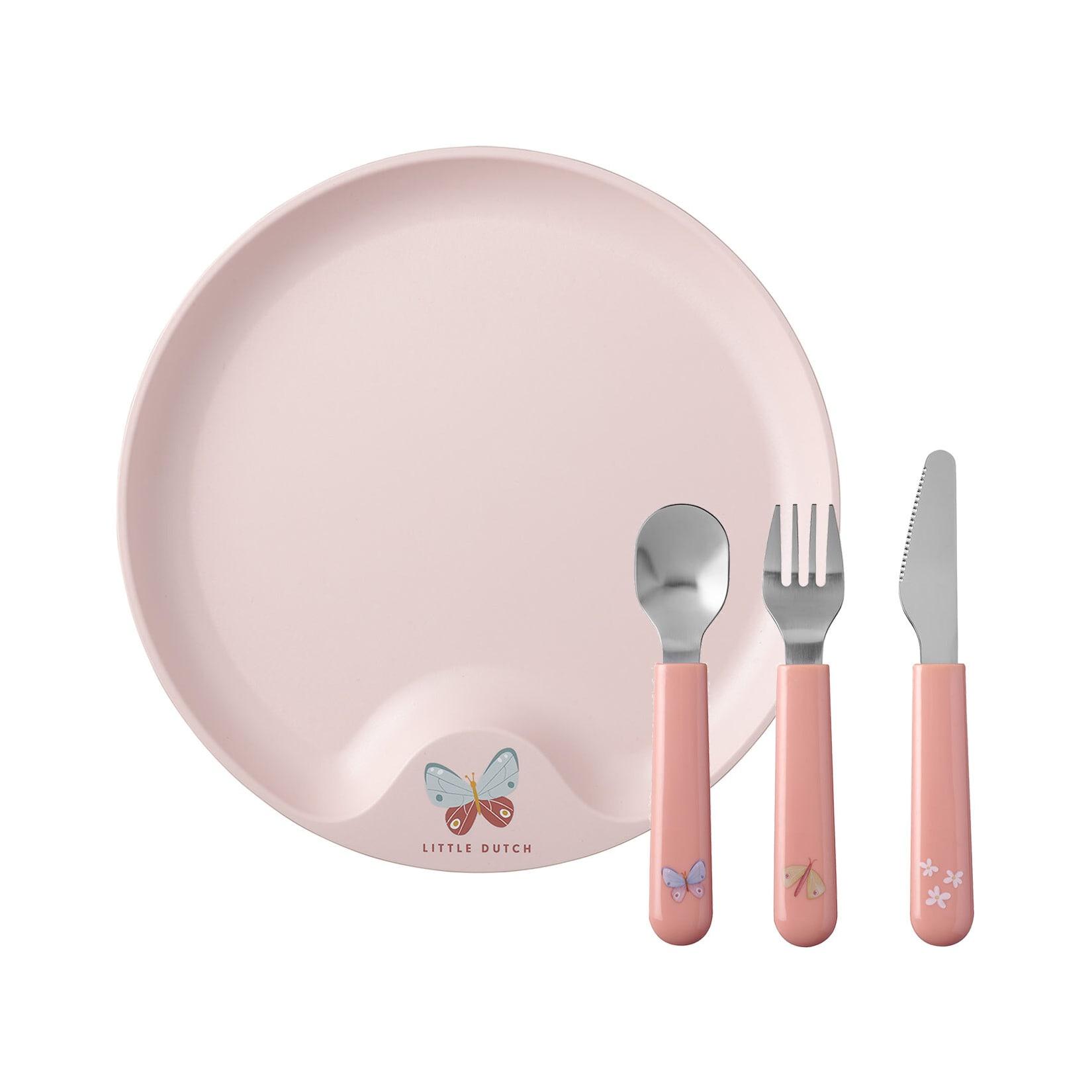 Mepal Kinderteller mit Besteck Mio ø 22 cm