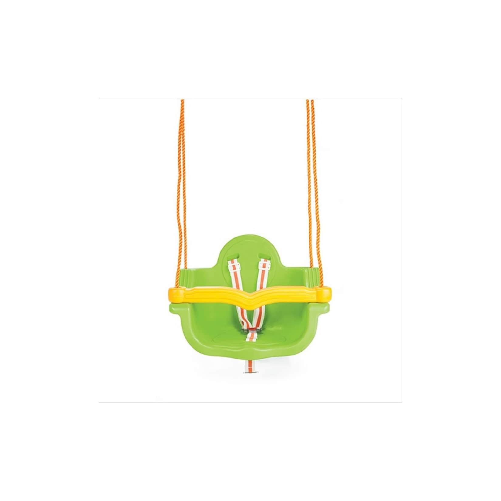 Pilsan Babyschaukel 2 in 1 06138, abnehmbarer Bügel, Sicherheitsgurt ab 1 Jahr grün