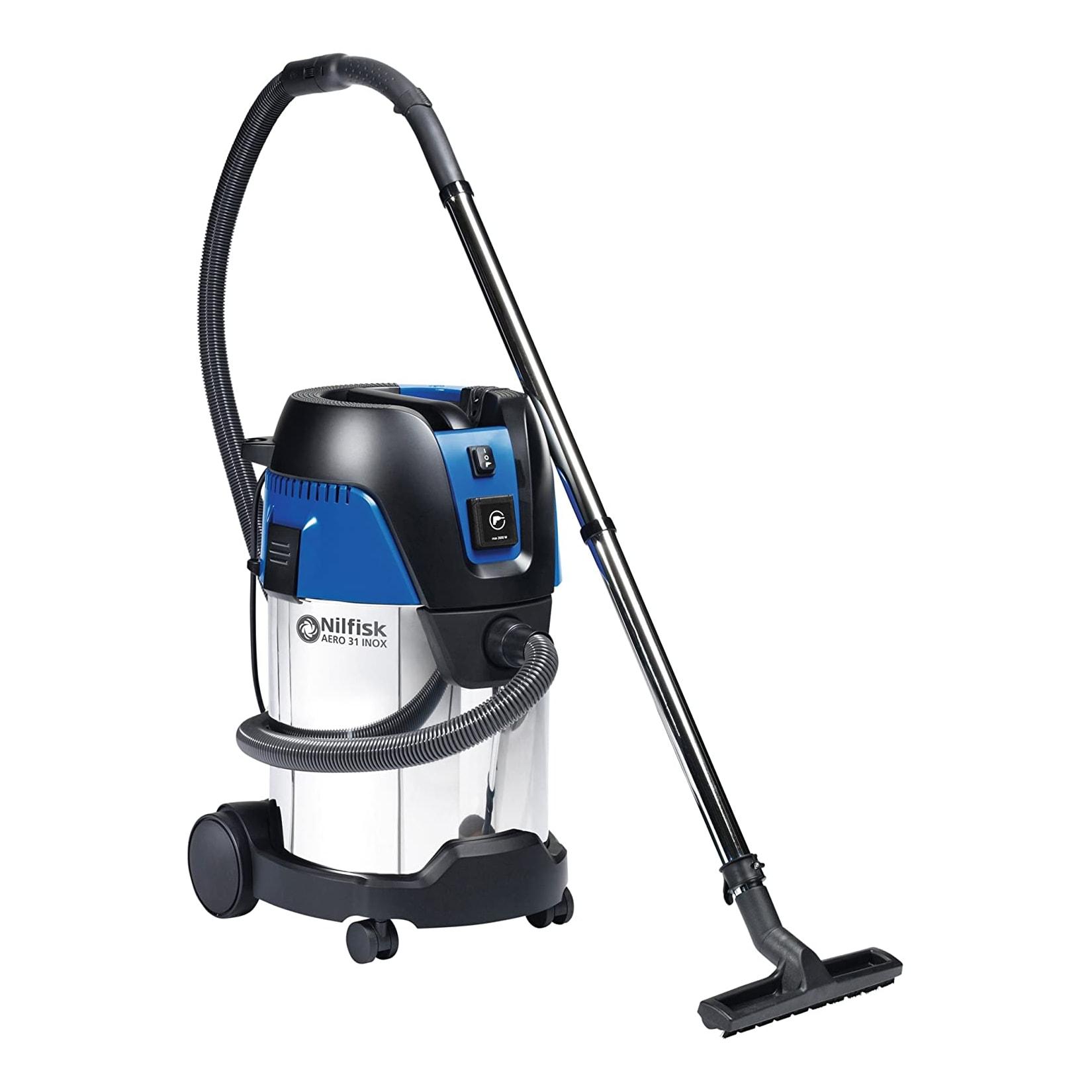 Nilfisk AERO 31-21 PC INOX, Gewerbesauger, blau, Nass- und Trockensauger, robust
