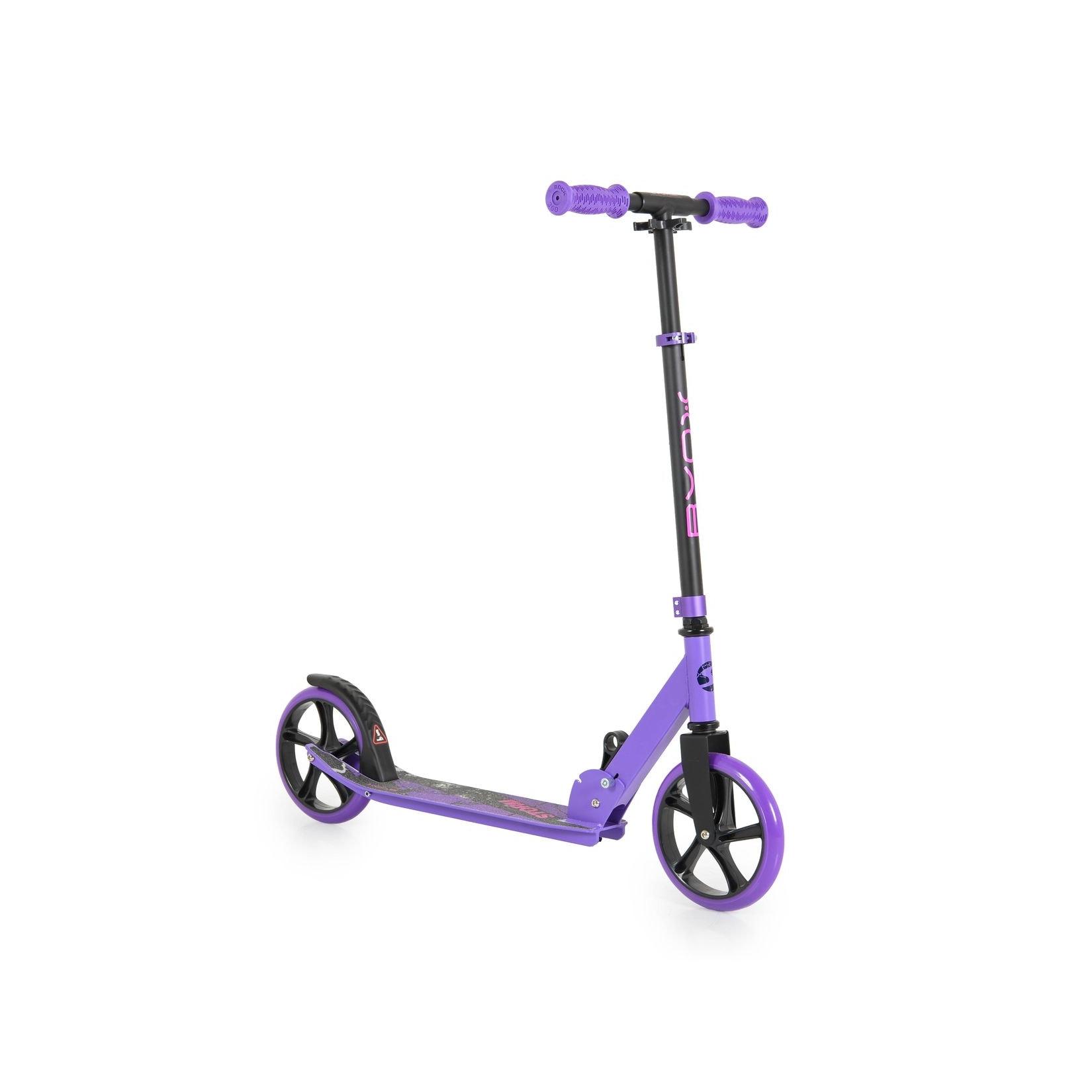 Kinderroller Storm, Höhe einstellbar, zusammenklappbar, PU Räder, ABEC-5 lila