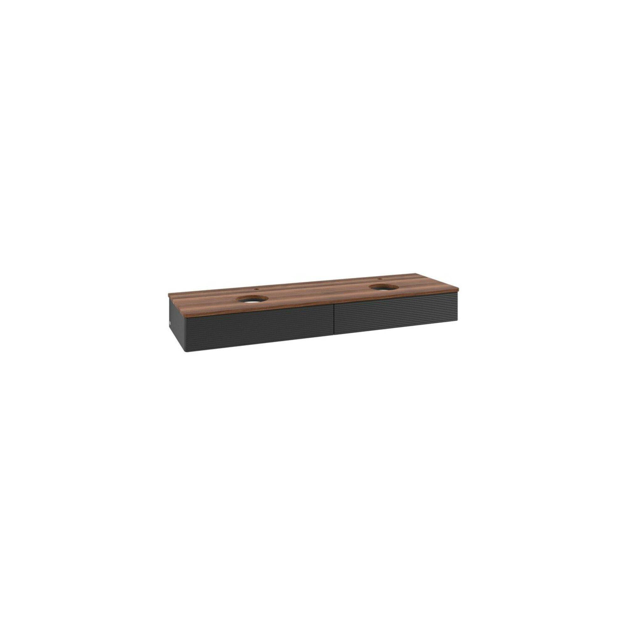 V&B Waschtischunterschrank Mit Frontstruktur, Mit Beleuchtung Antao 160X50Cm, Hl, Wbp W. Wal, Bla M Lac ; Villeroy & Boch (L17152PD)