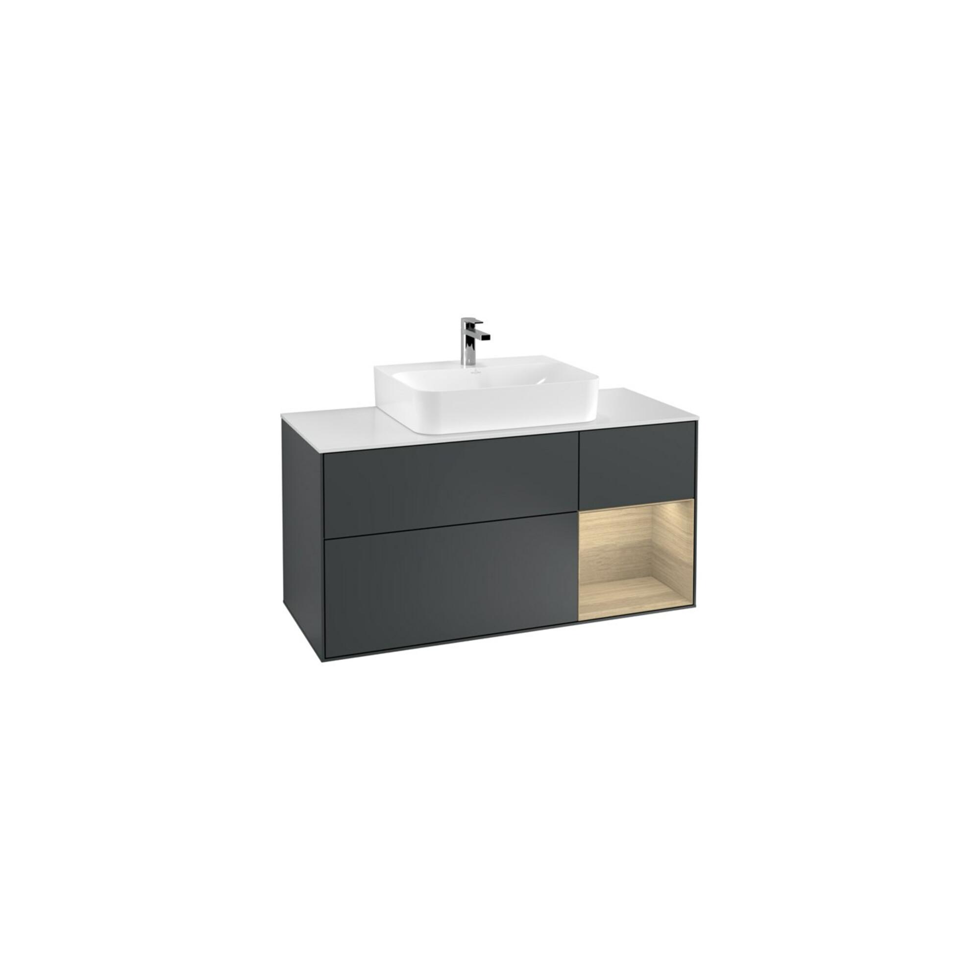 V&B Waschtischunterschrank Wandbeleuchtung Finion 120Cm, Pl W M, Rg R Oa Ven, Md Bl. M Lac ; Villeroy & Boch (G171PCHG)