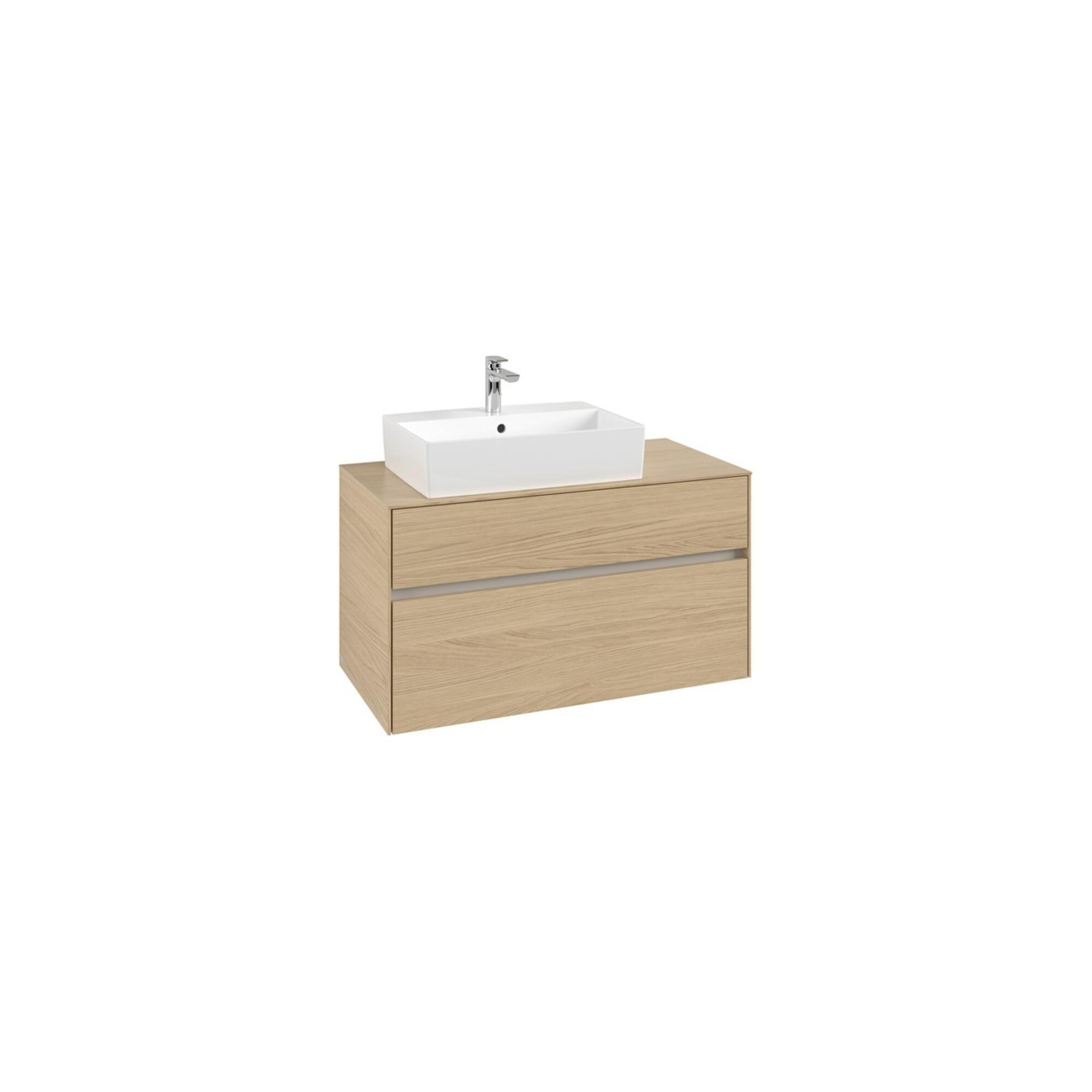 V&B Waschtischunterschrank Collaro 100X54,8X50Cm, Wt Links, Nordic Oak ; Villeroy & Boch (C12600VJ)